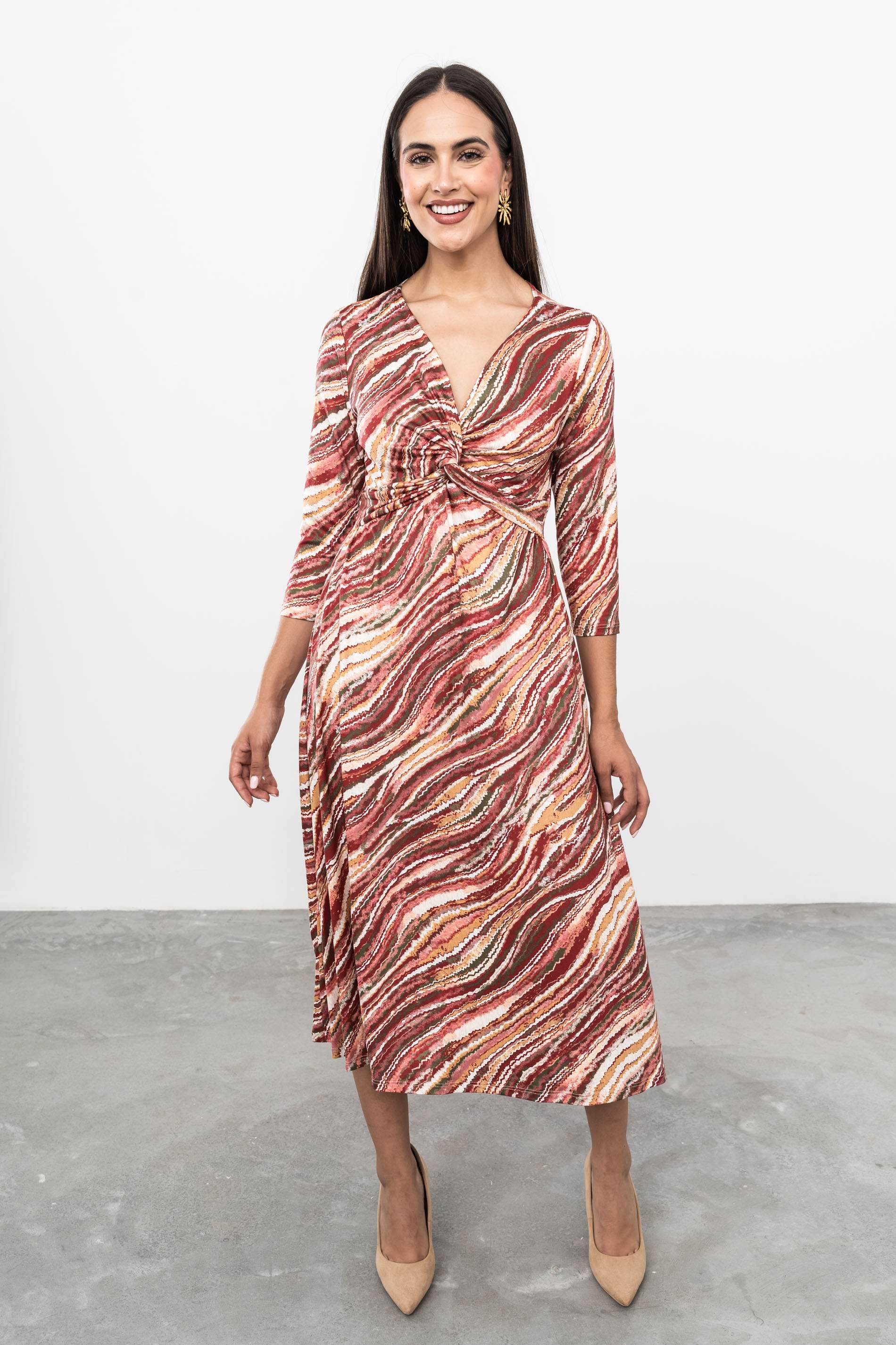 VESTIDO NUDO ONDAS