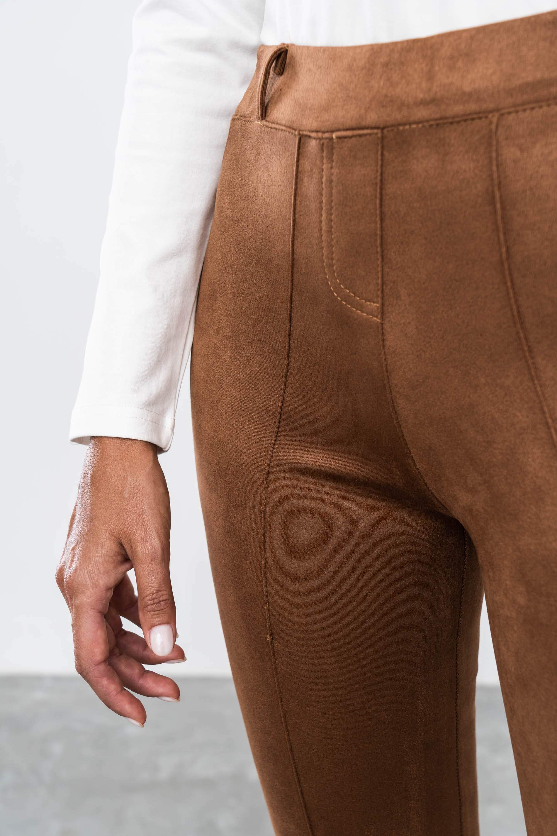 PANTALON NERVIO EFECTO ANTE CAMEL