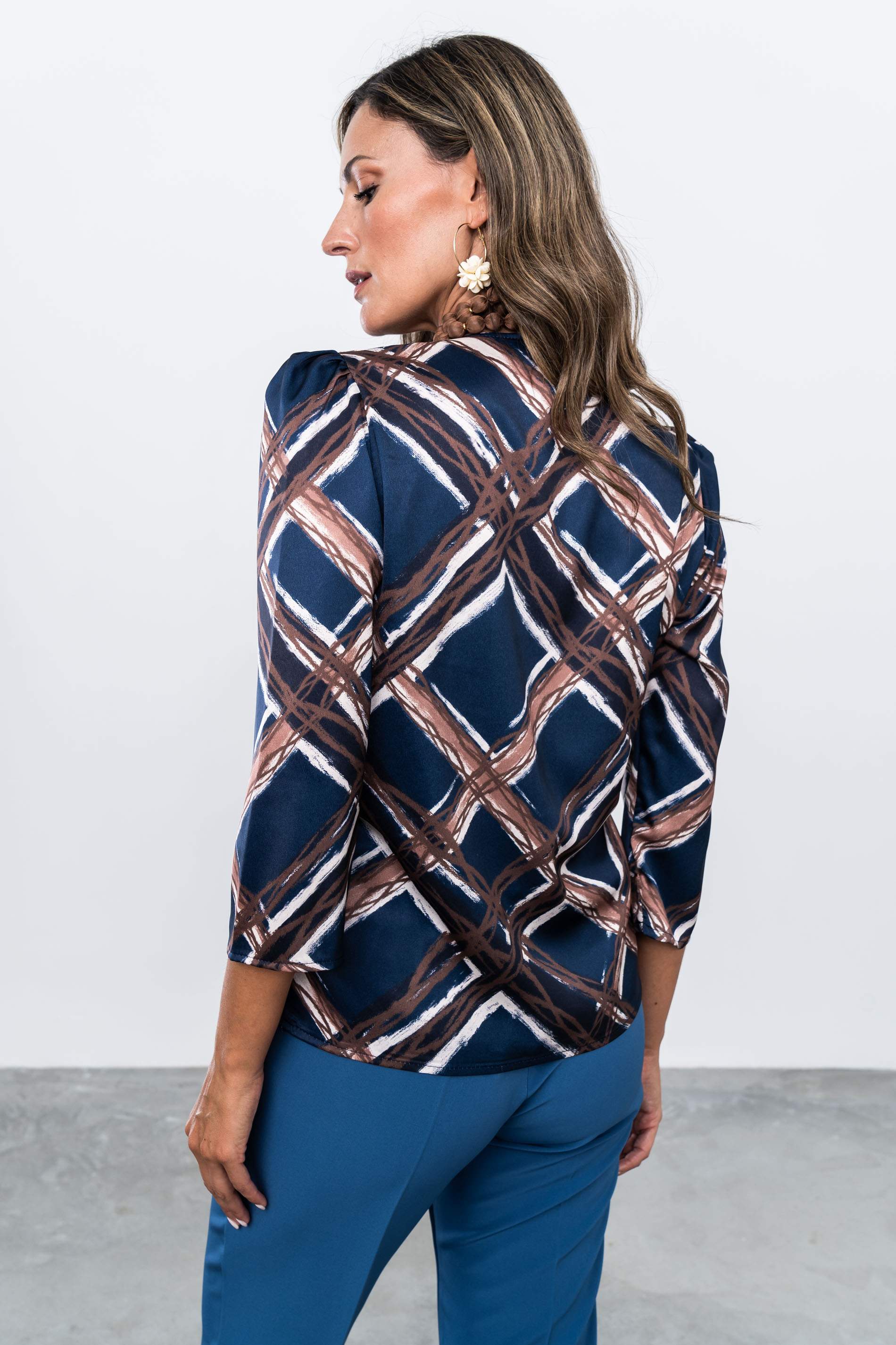 BLUSA RECOGIDO SATINADA