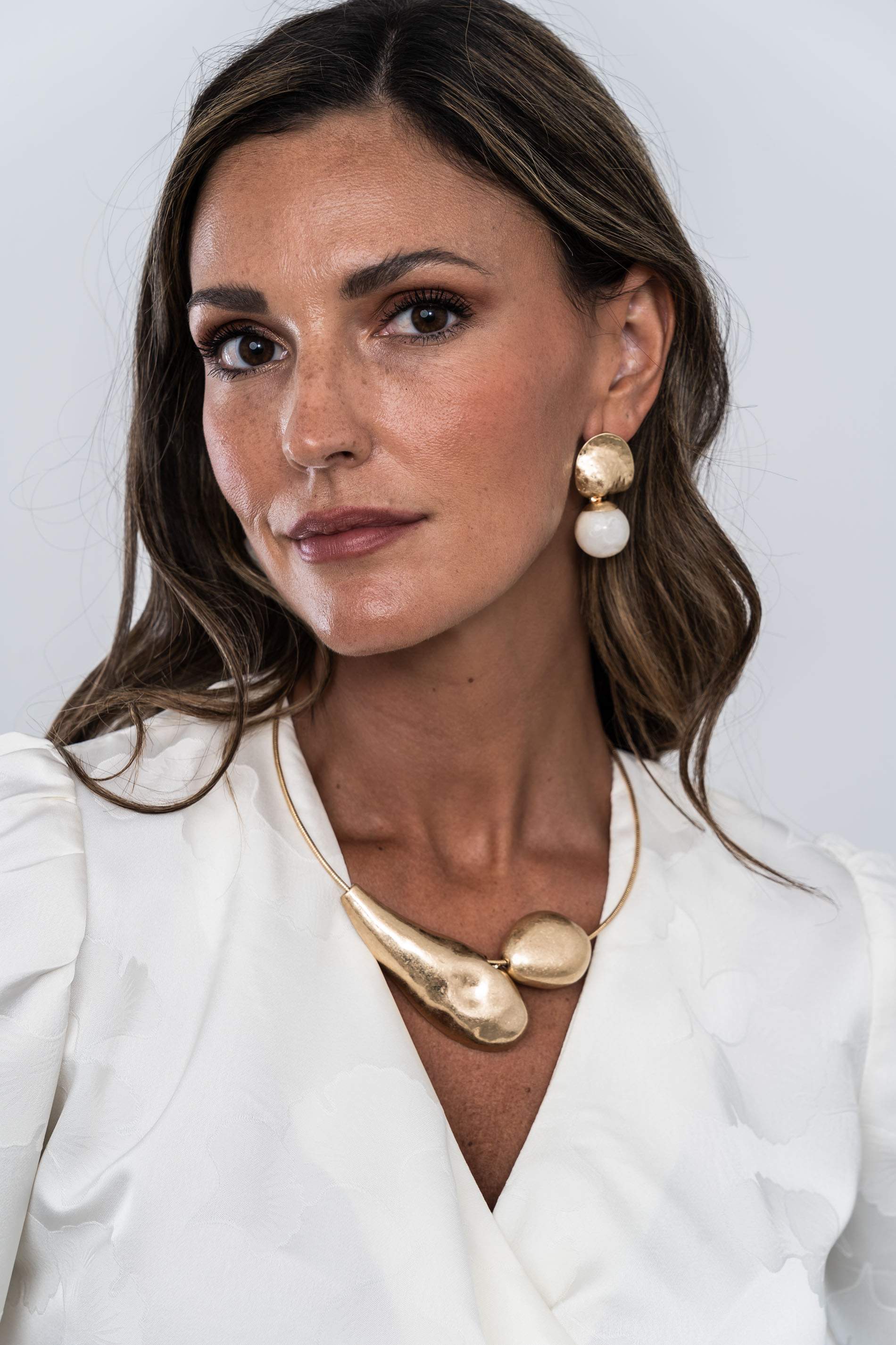 BLUSA RECOGIDO LATERAL JACQUARD