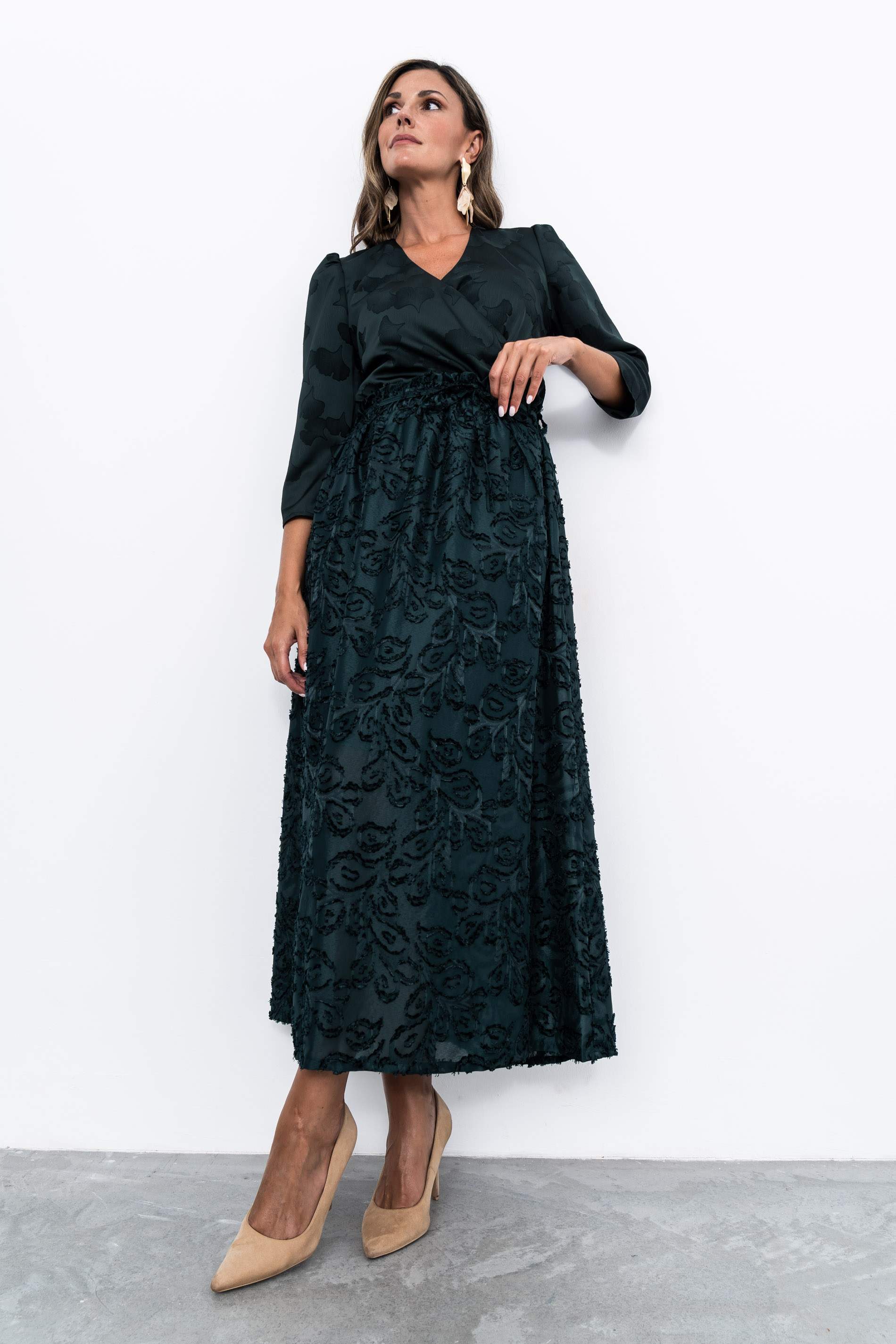 FALDA JACQUARD LARGA