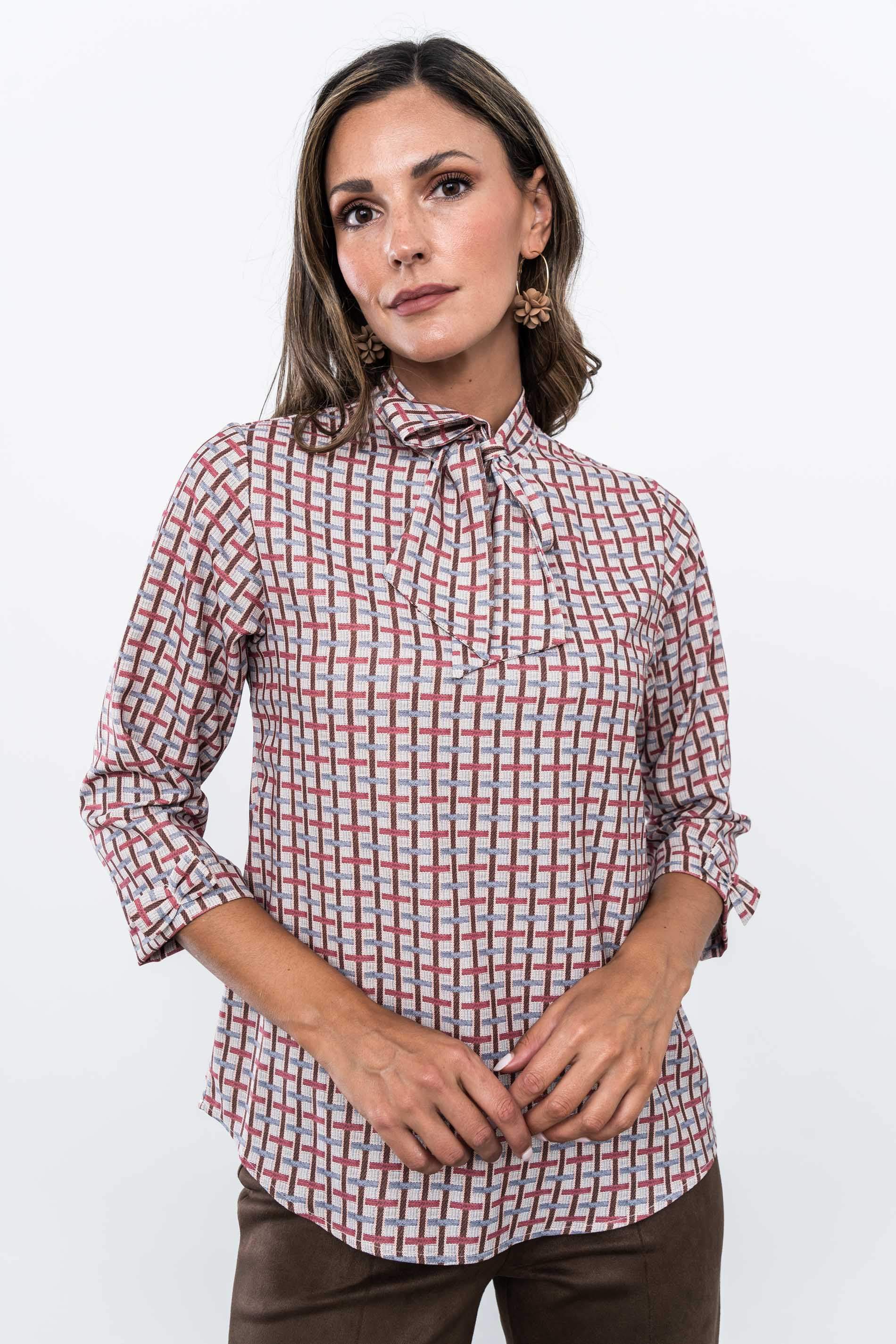 BLUSA LAZADA CUADRITO