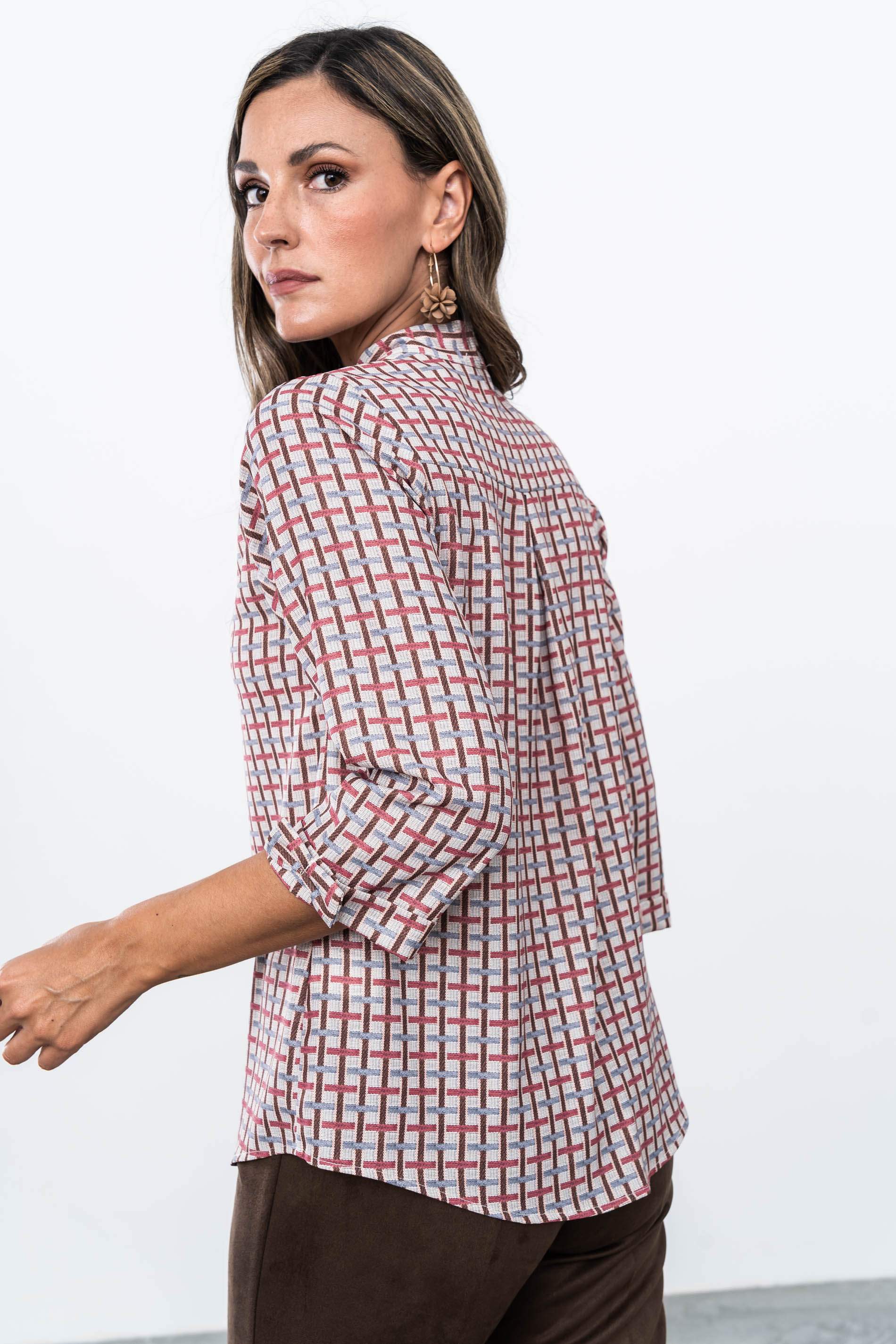 BLUSA LAZADA CUADRITO