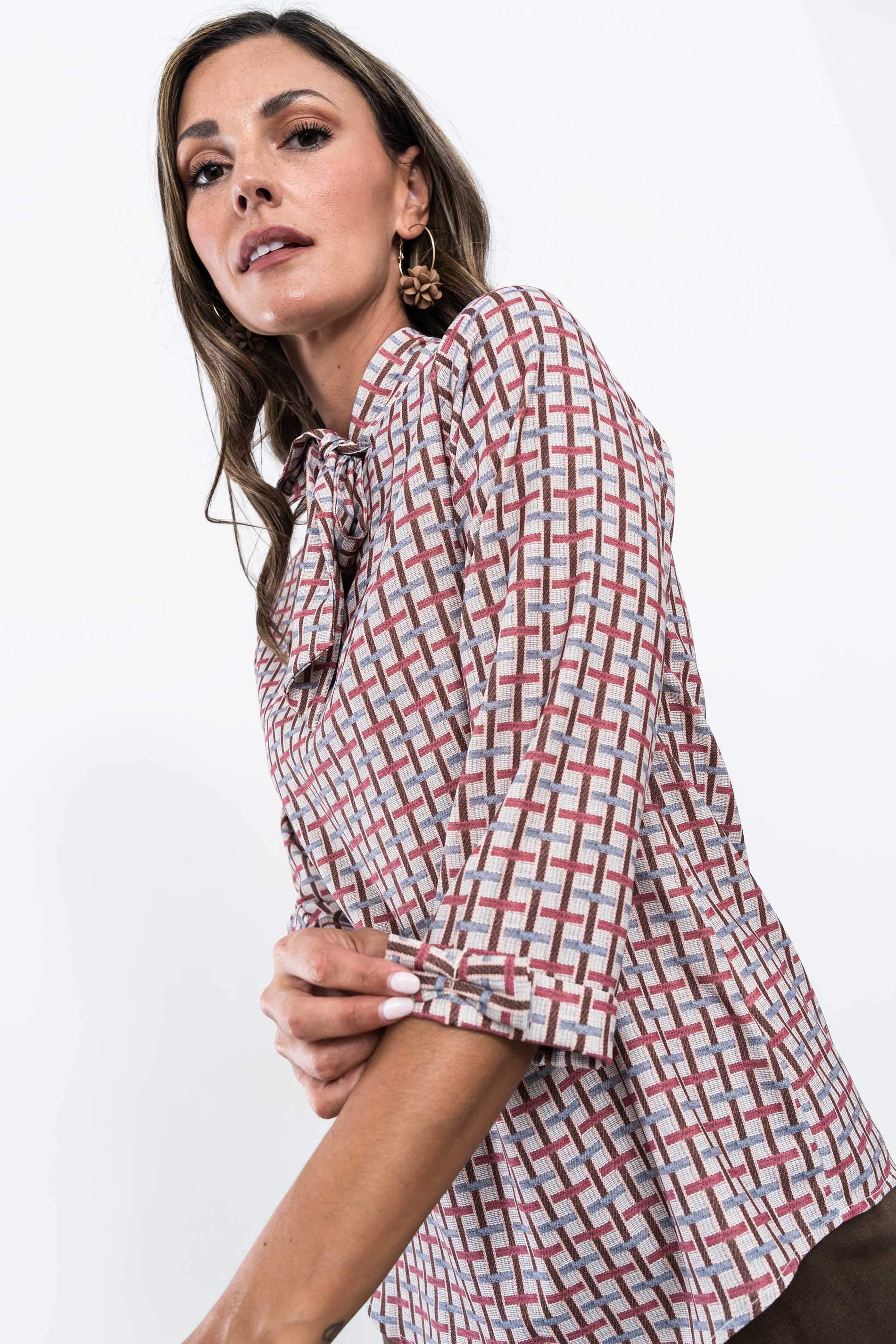 BLUSA LAZADA CUADRITO