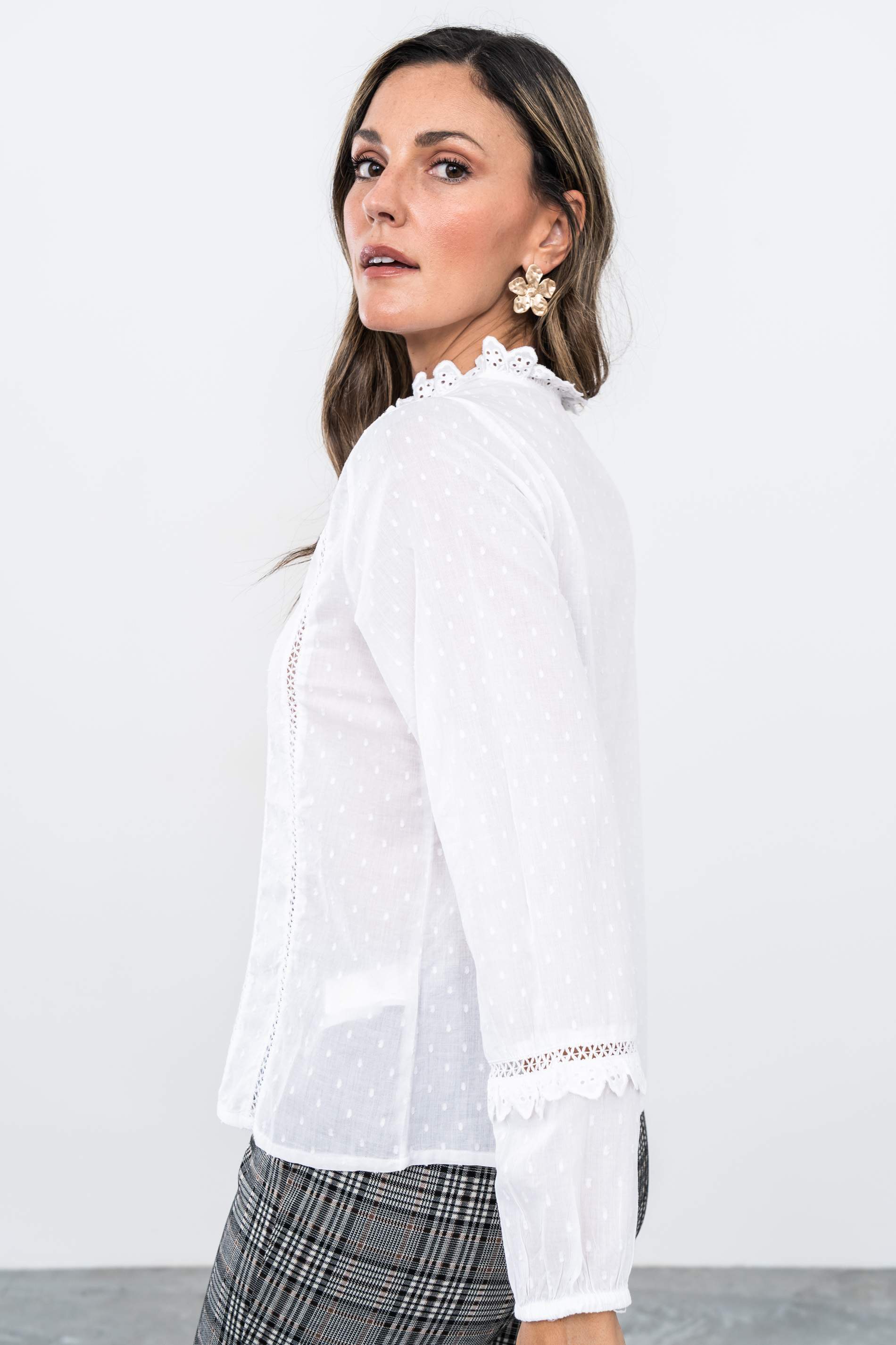 BLUSA PLUMETI TIRA BORDADA