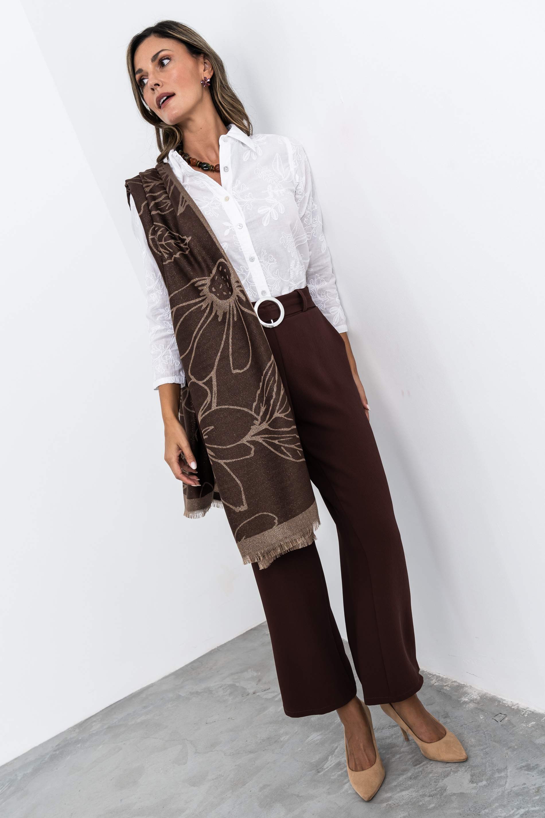 CAMISA TEJIDO BORDADO 