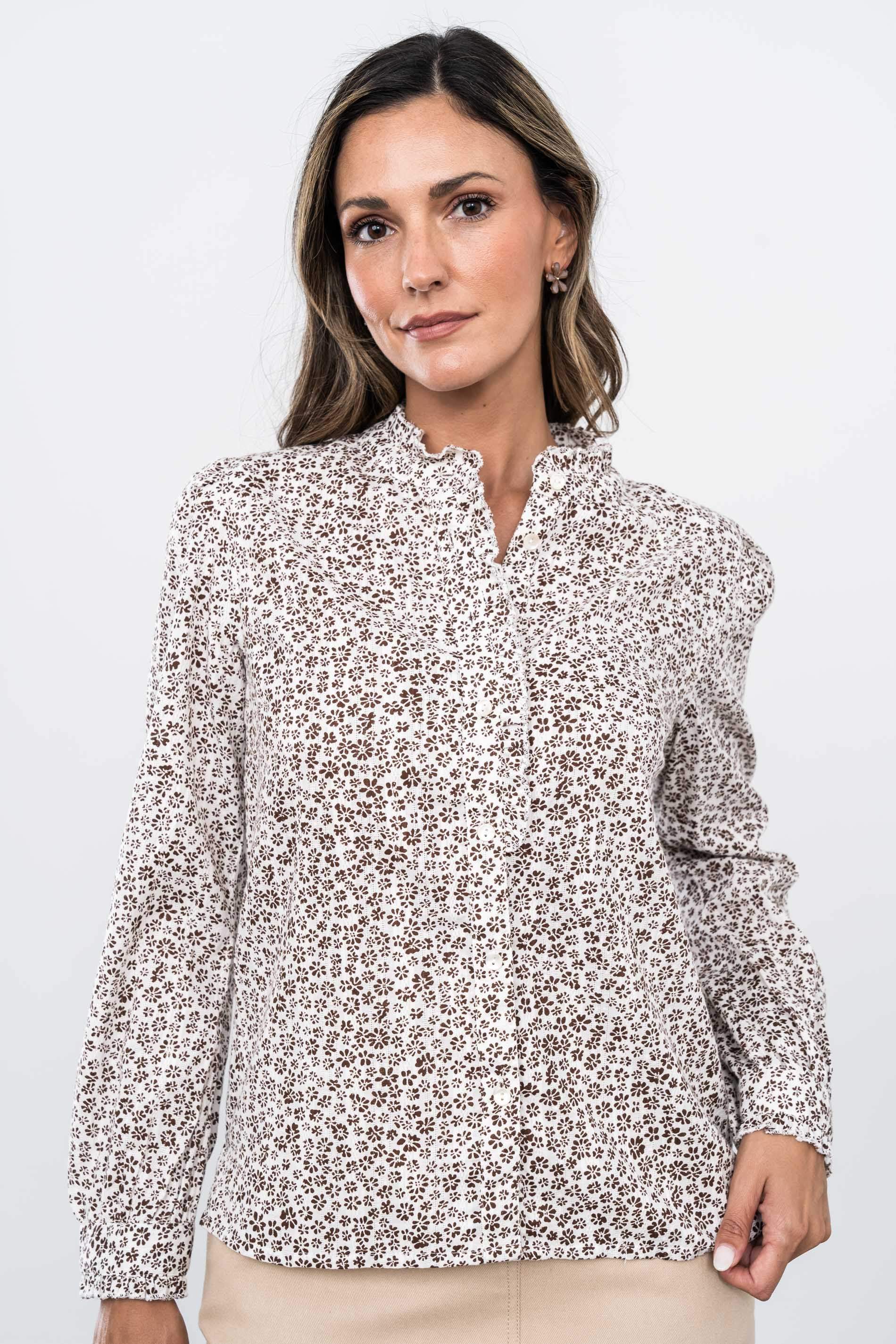 BLUSA VOLANTITO FLORES