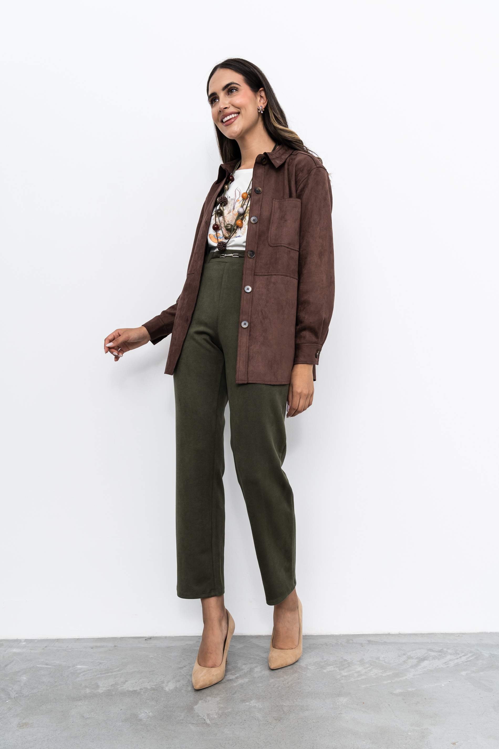 SOBRECAMISA EFECTO ANTE CHOCOLATE