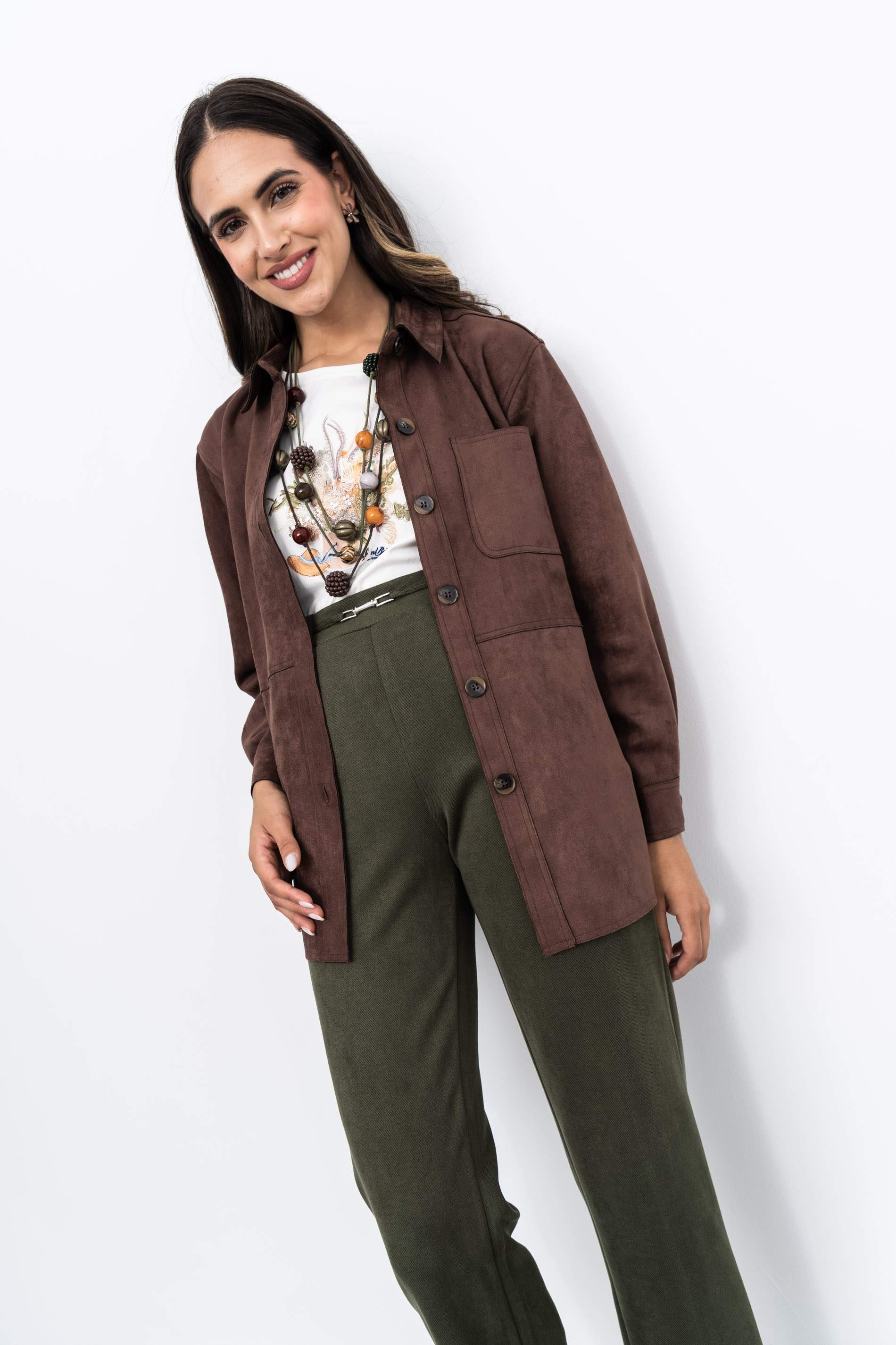 SOBRECAMISA EFECTO ANTE CHOCOLATE