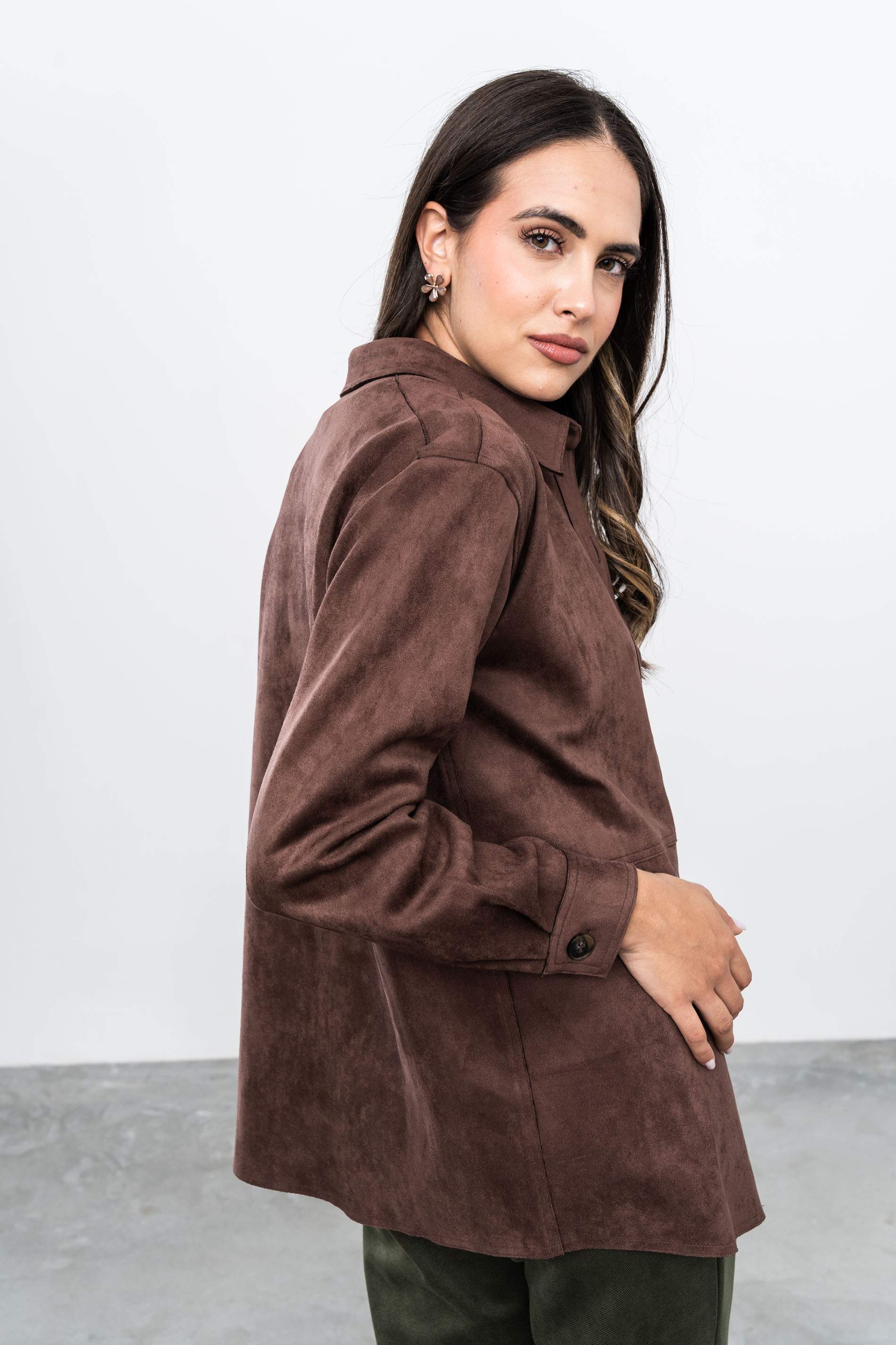 SOBRECAMISA EFECTO ANTE CHOCOLATE