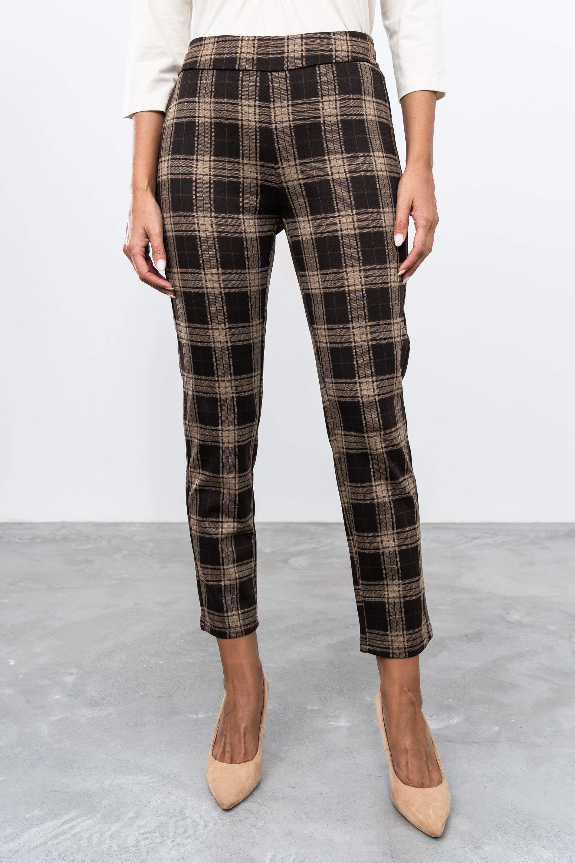 PANTALON CUADRO CHOCOLATE