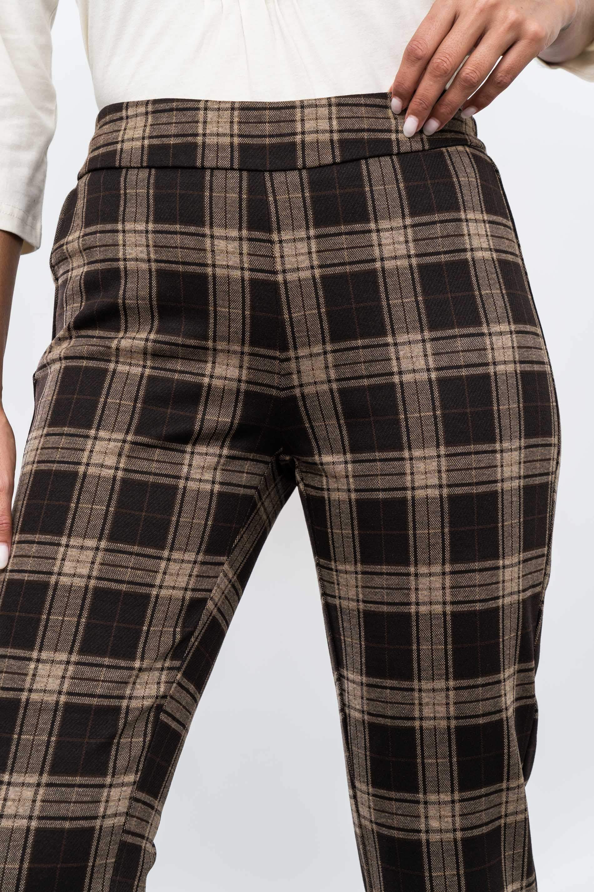 PANTALON CUADRO CHOCOLATE