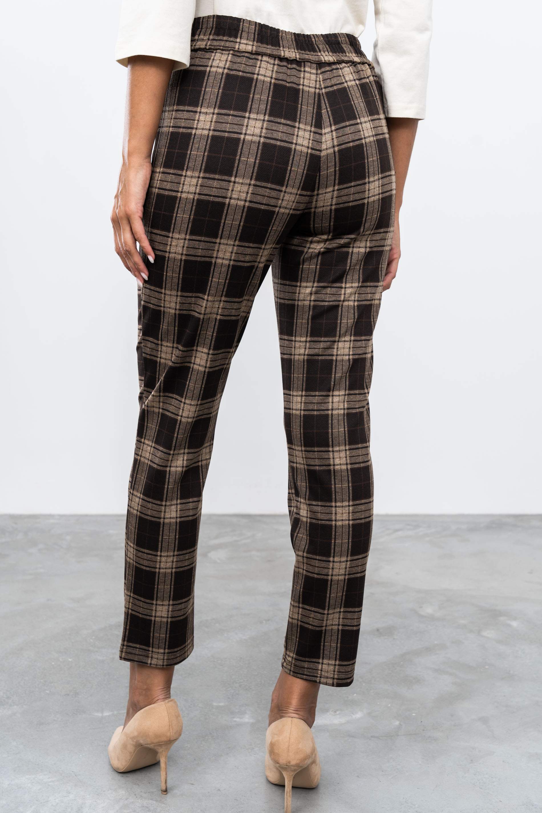 PANTALON CUADRO CHOCOLATE