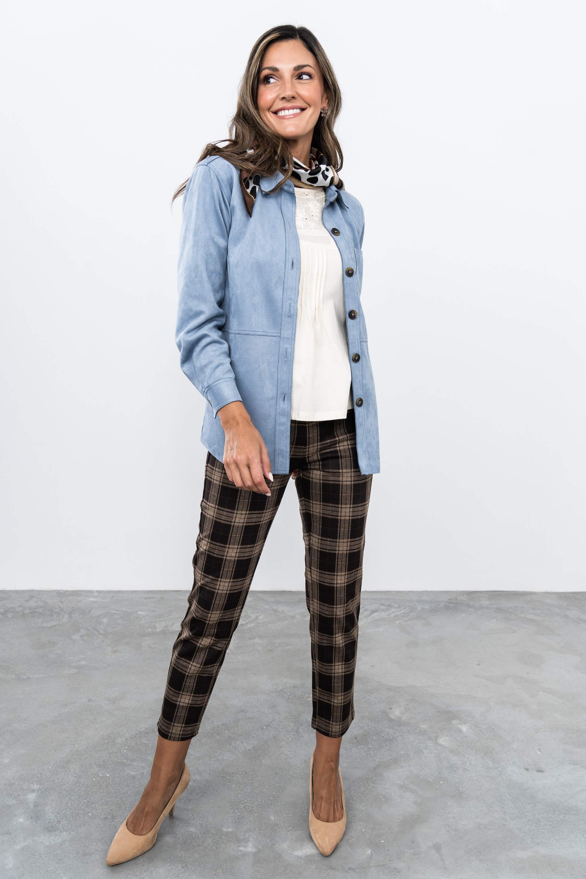 PANTALON CUADRO CHOCOLATE