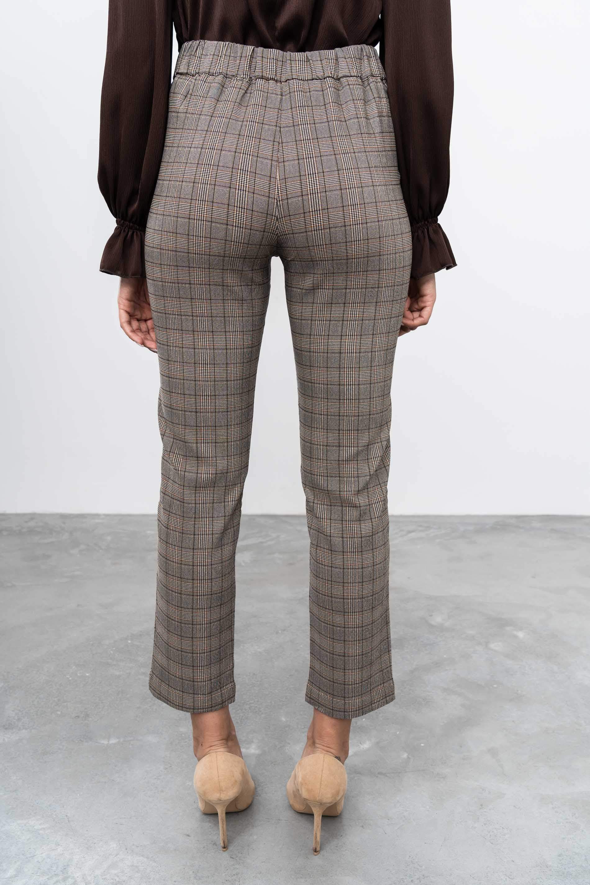 PANTALON CUADRO CAMEL