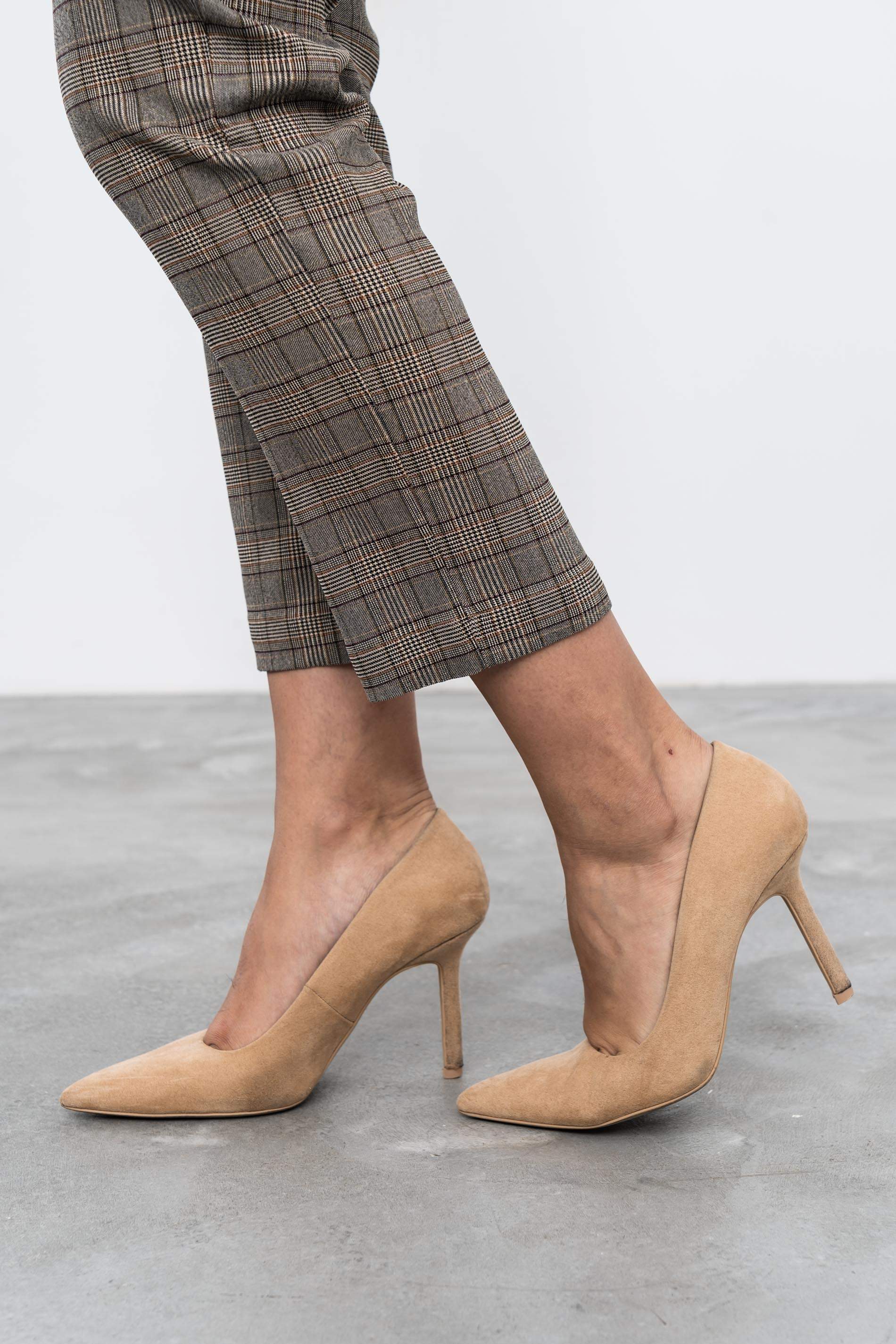 PANTALON CUADRO CAMEL