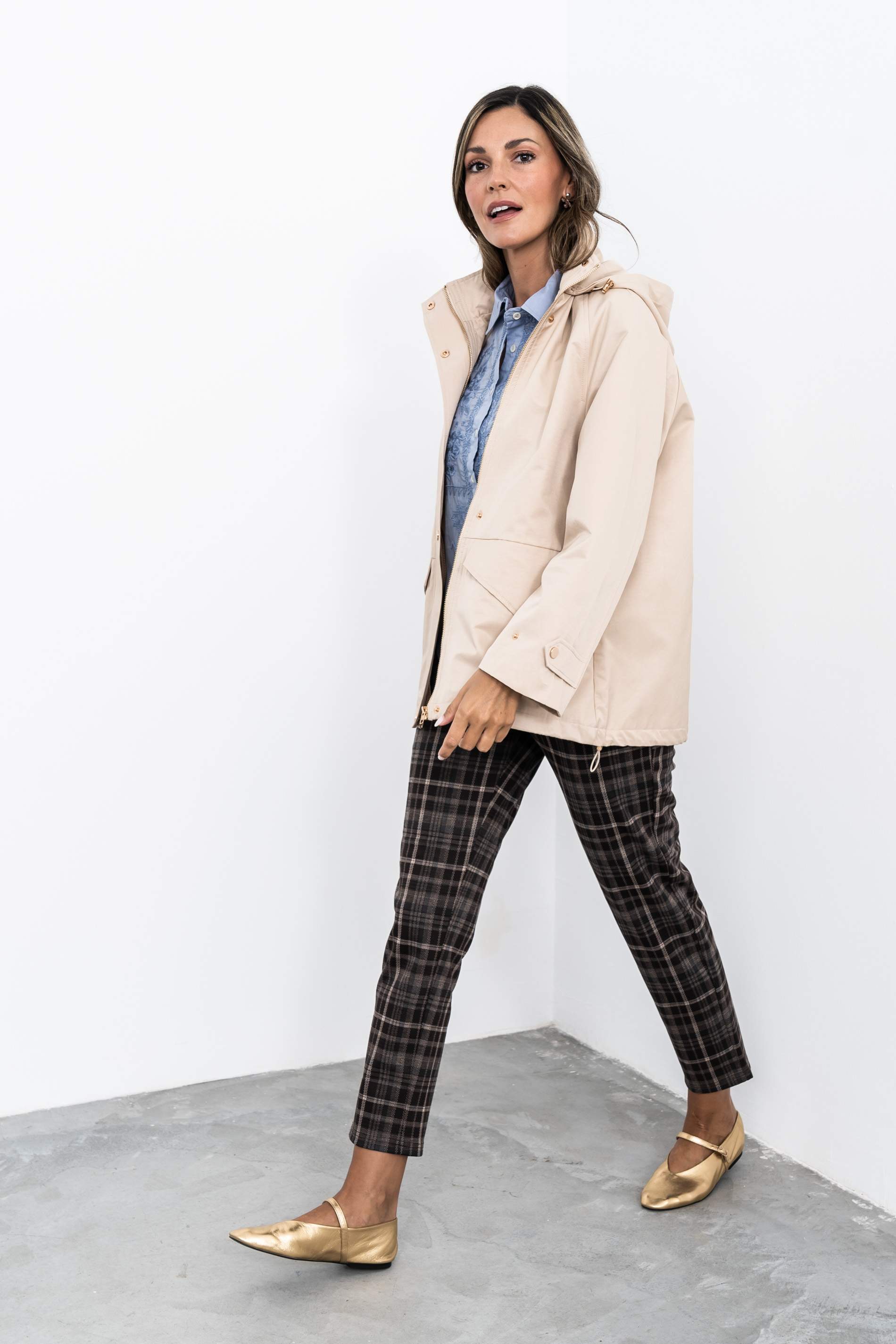PANTALON CUADRO MARRÓN