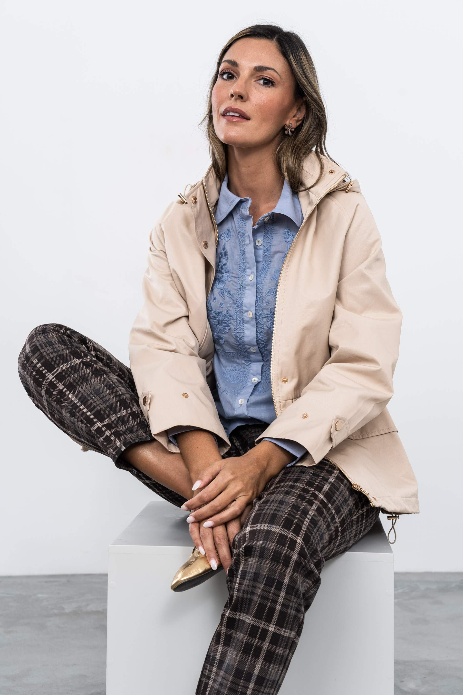 PANTALON CUADRO MARRÓN