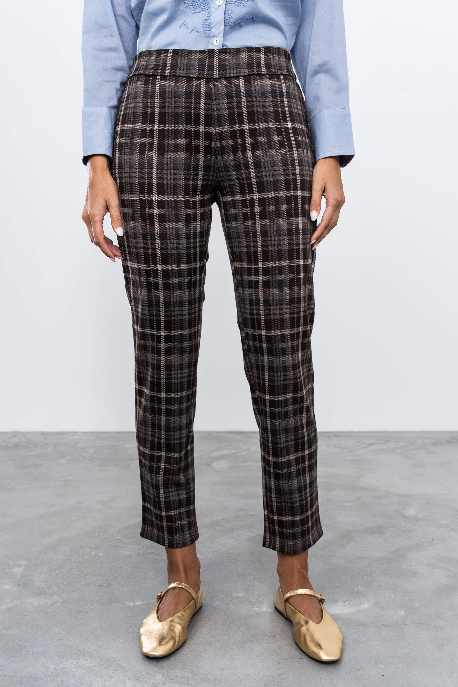 PANTALON CUADRO MARRÓN
