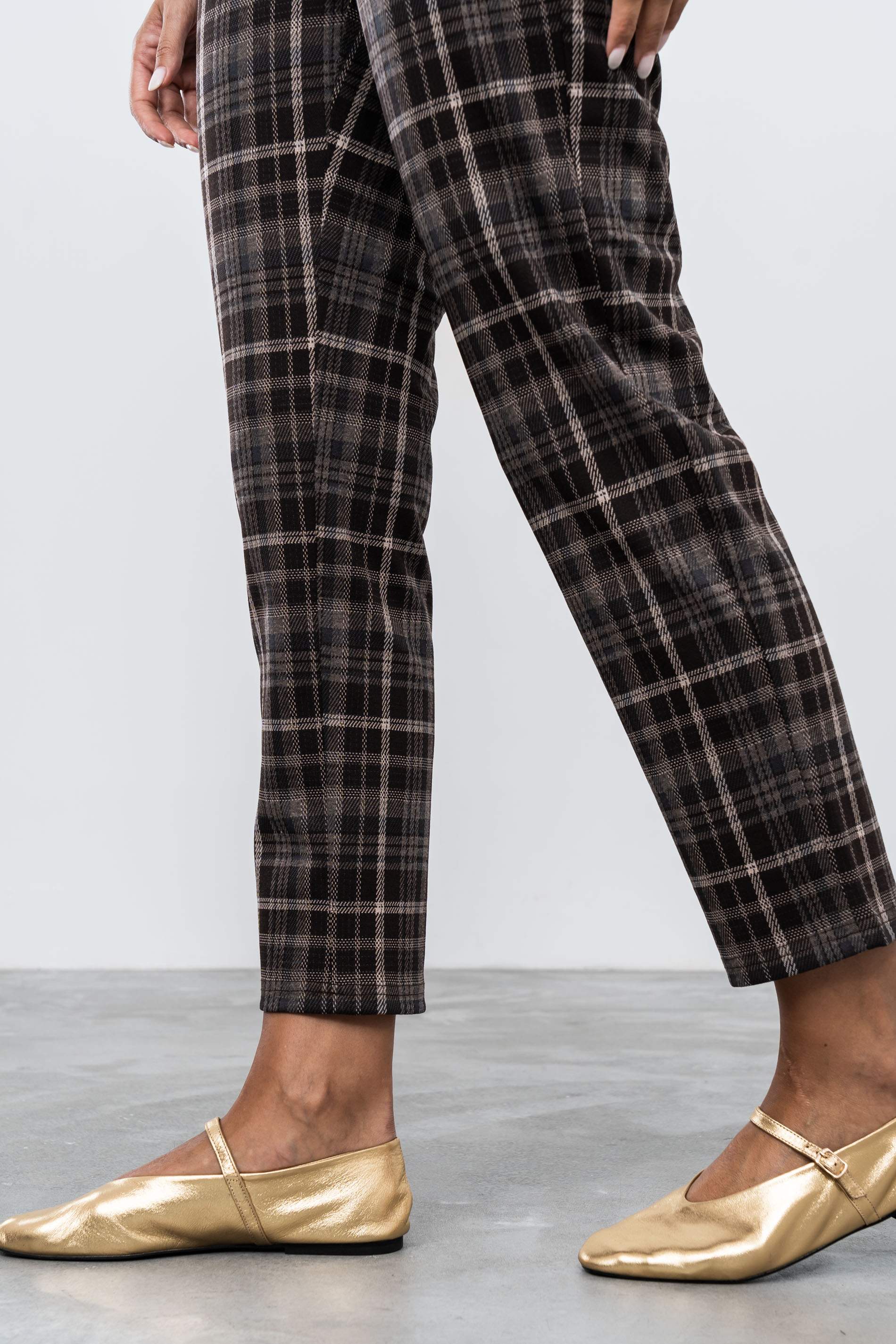 PANTALON CUADRO MARRÓN