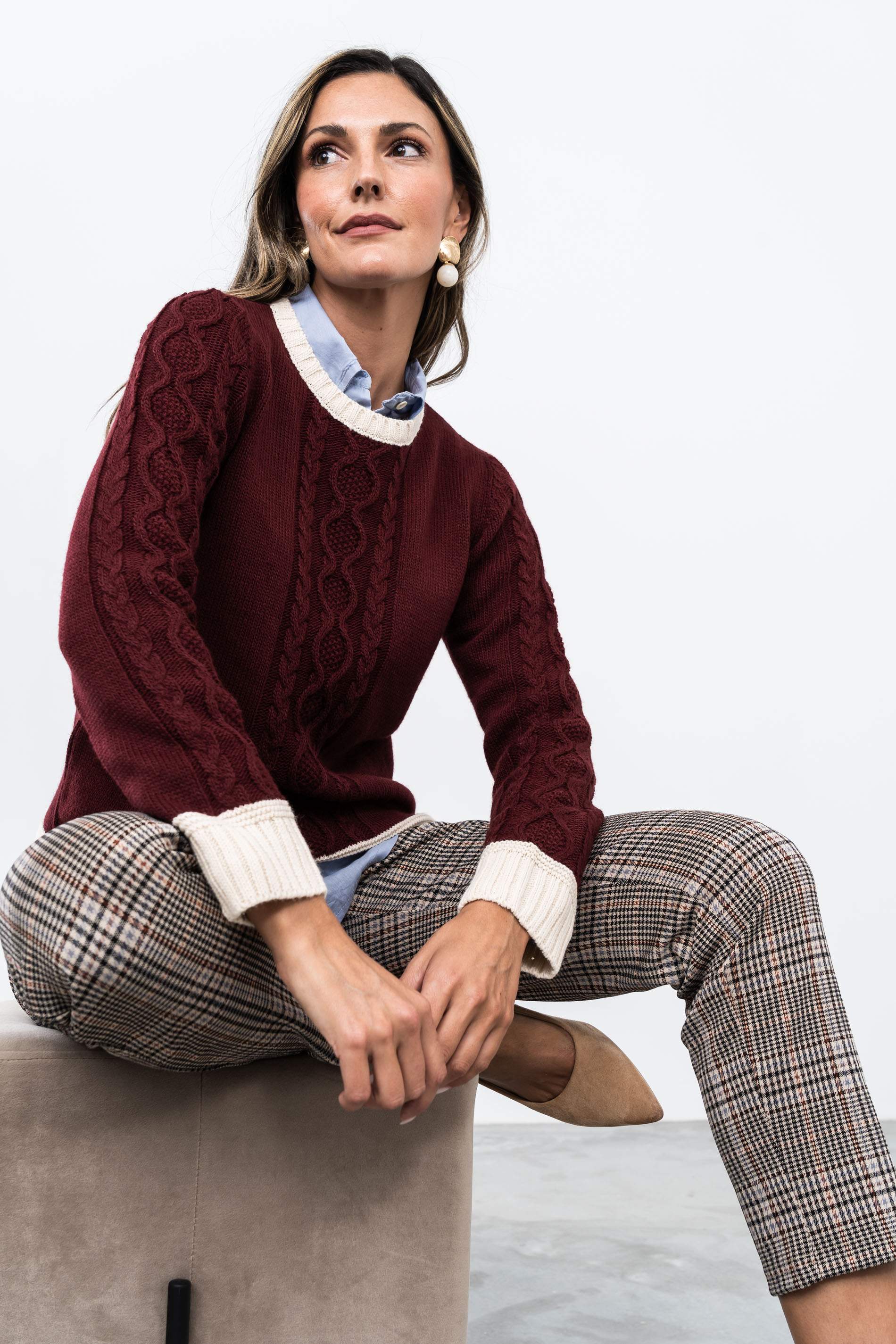 PANTALON CUADRO COMBINADO CALDERA