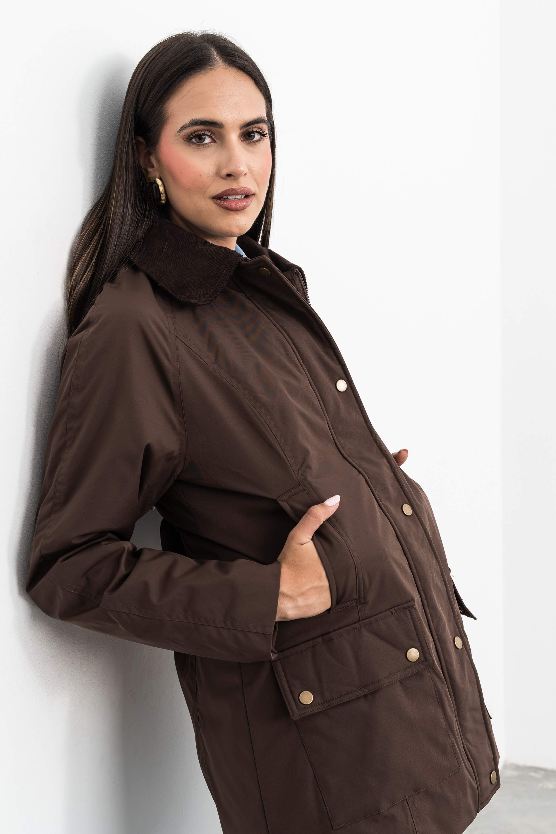 PARKA BOLSILLOS DETALLES PANA