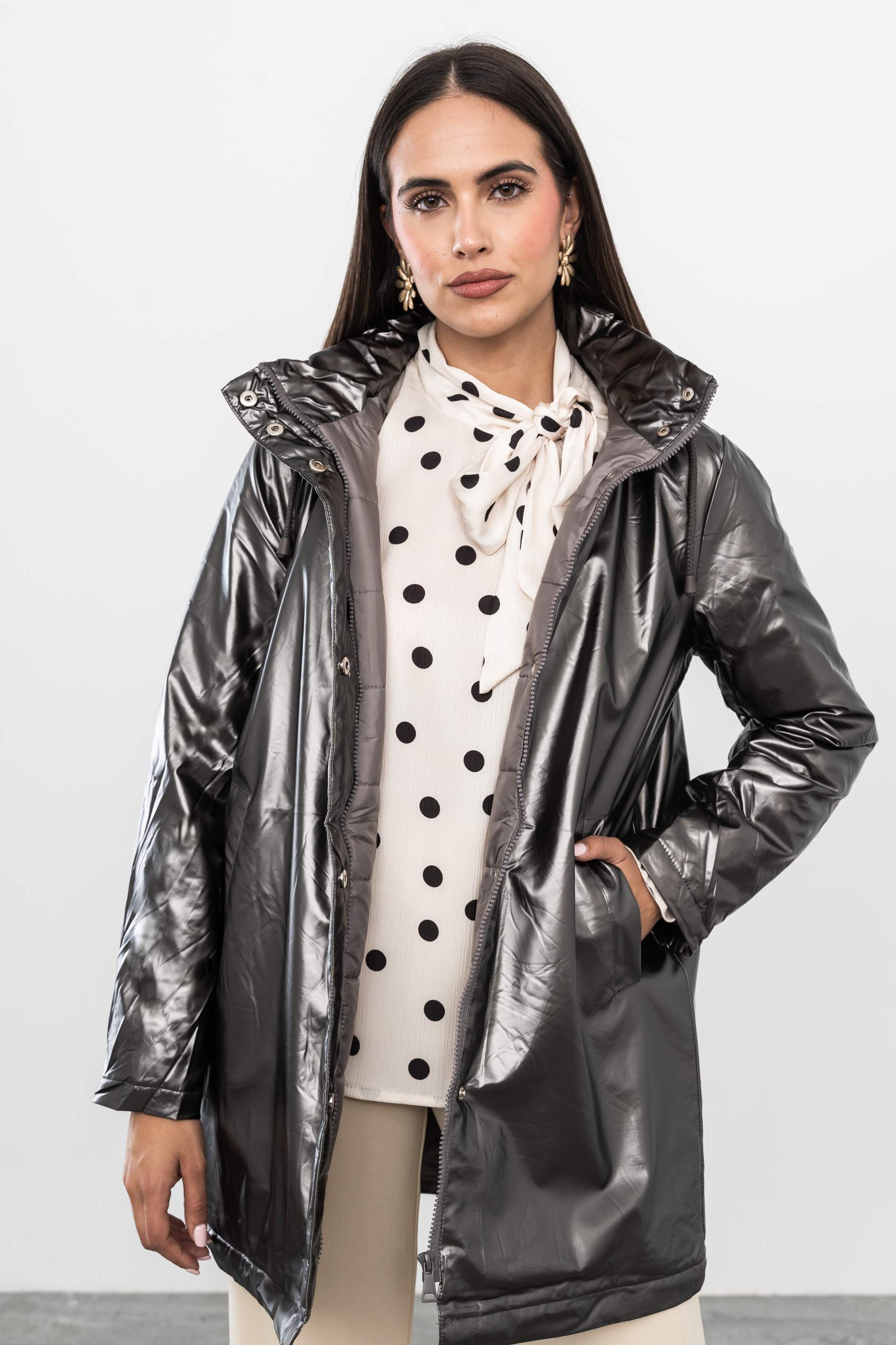 PARKA ACOLCHADA METALIZADA