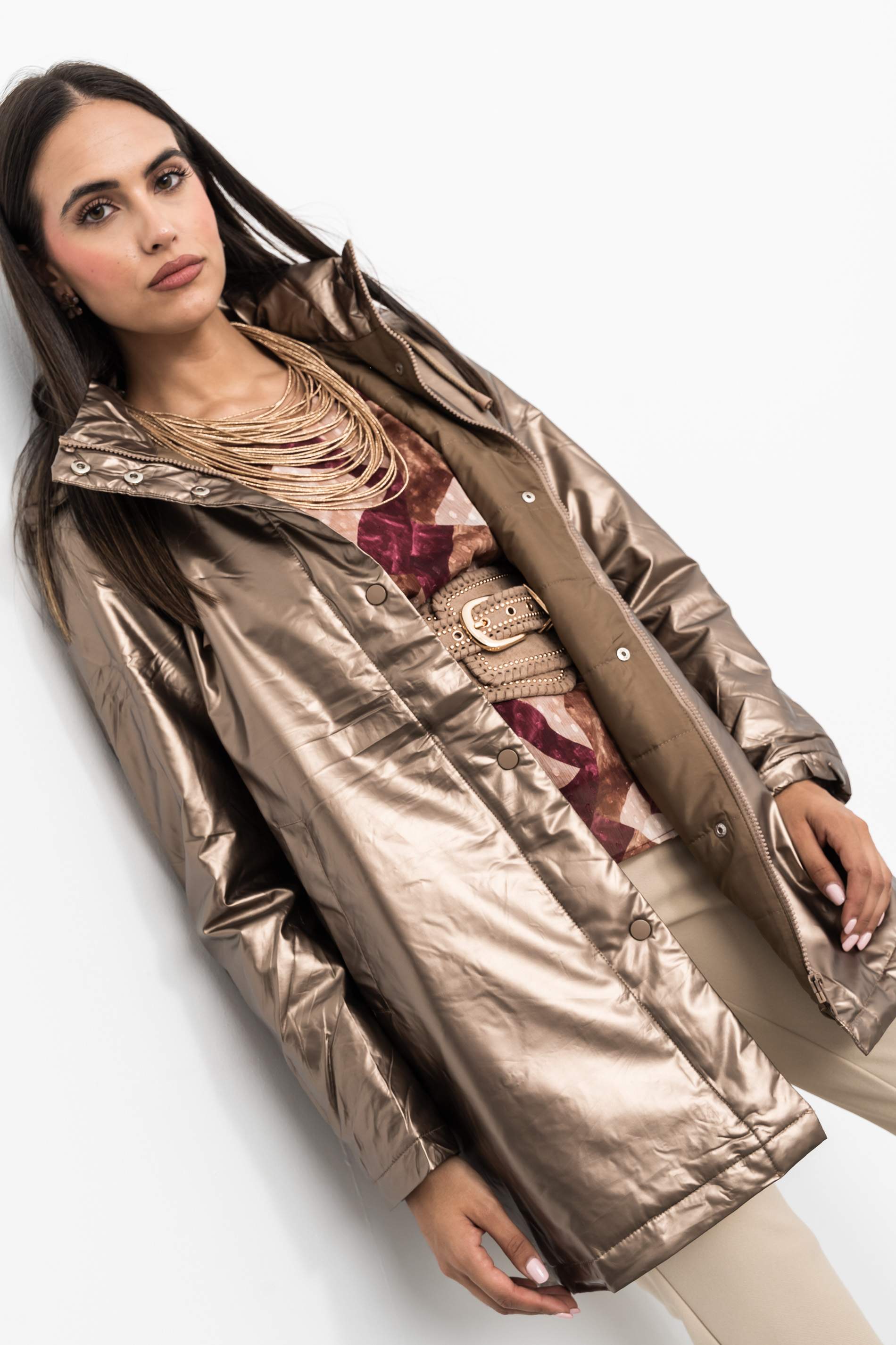 PARKA ACOLCHADA METALIZADA