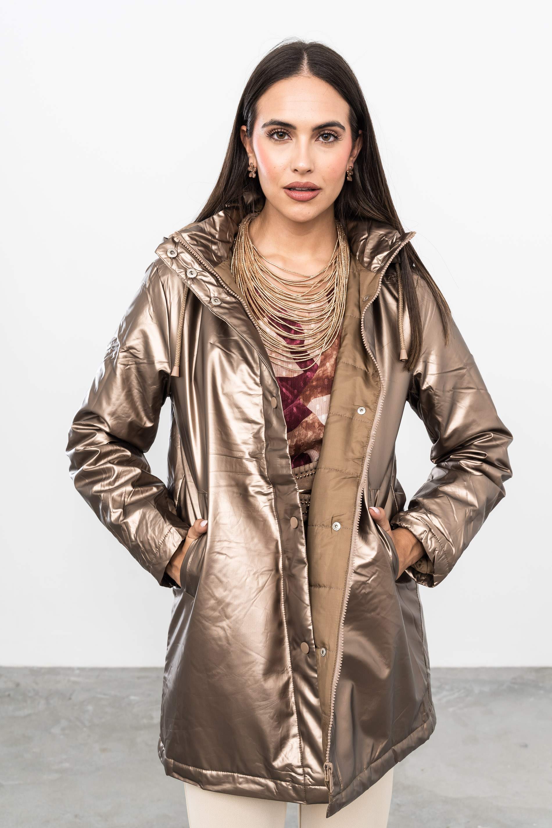 PARKA ACOLCHADA METALIZADA