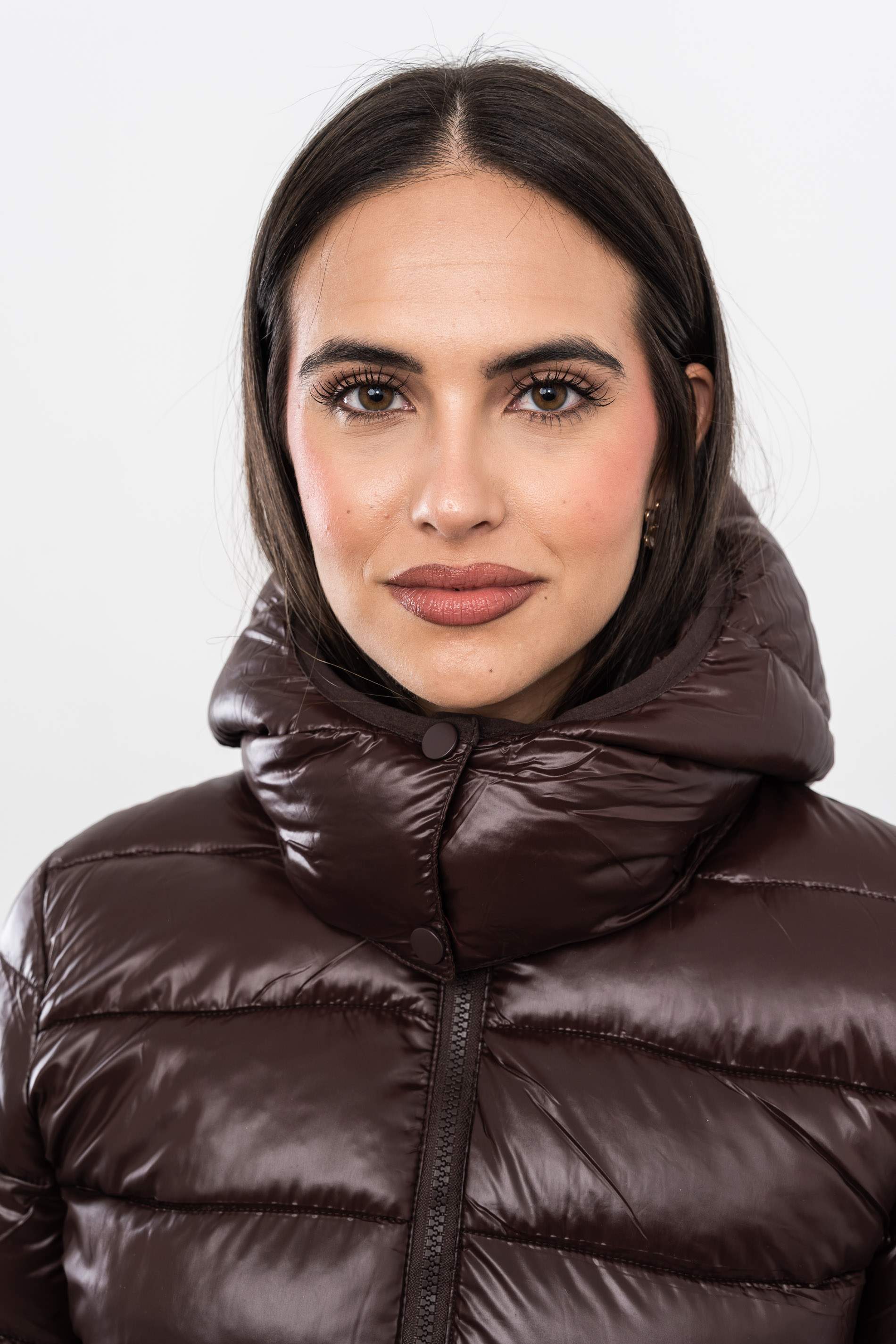 PARKA LARGA SATINADA BOLSILLO