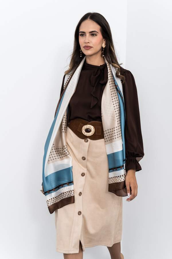 FOULARD EFECTO SEDA CENEFAS
