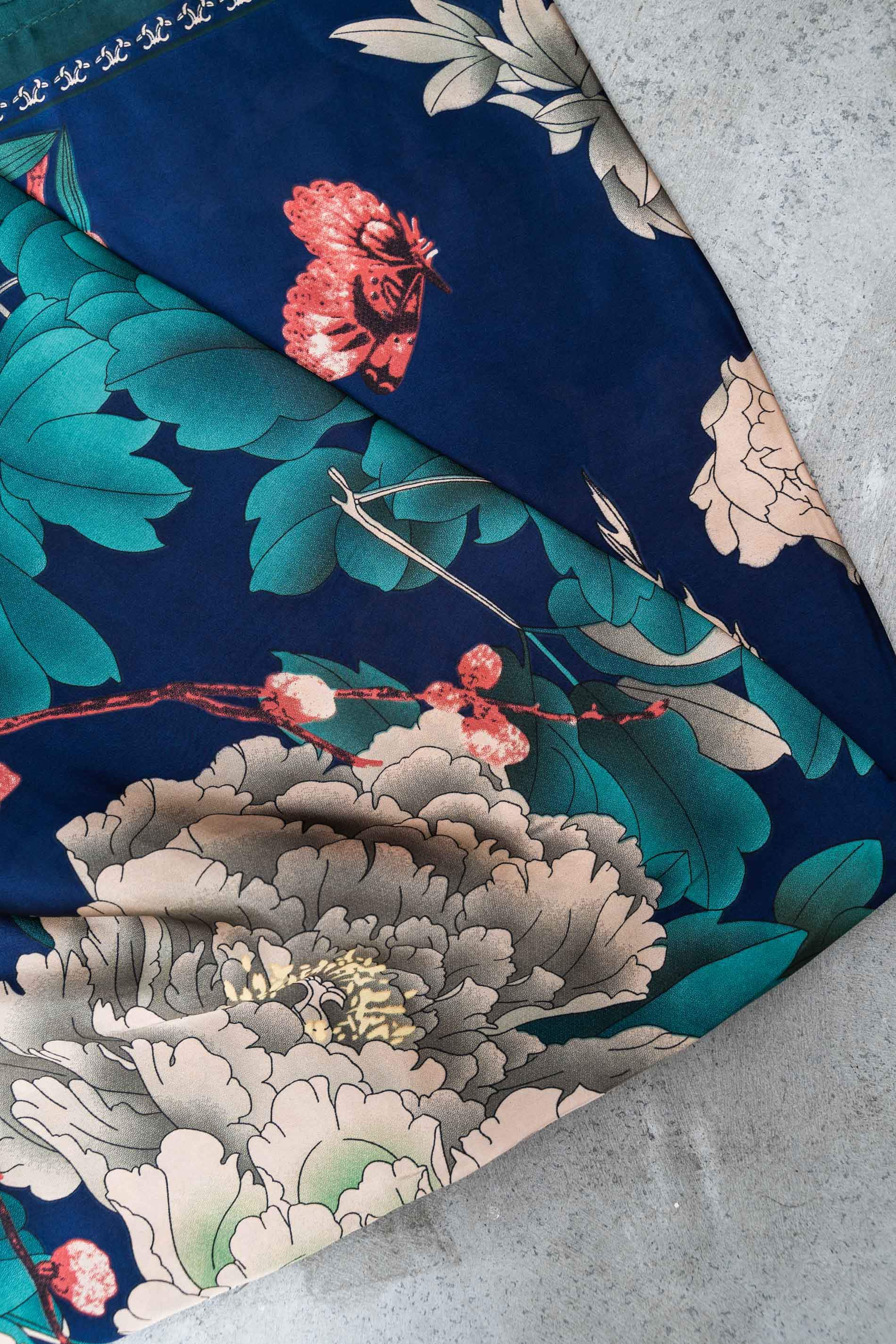 FOULARD EFECTO SEDA FLORAL 
