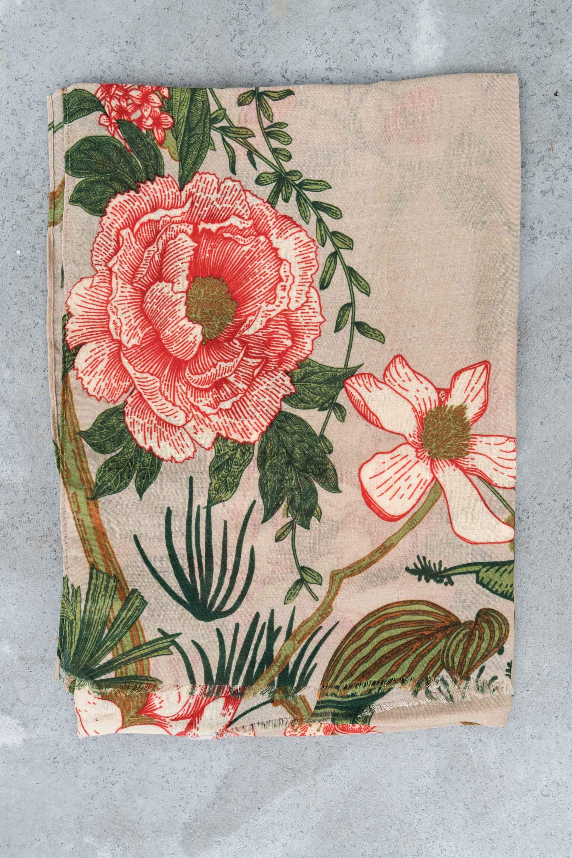 FOULARD FLOR GRANDE BEIGE