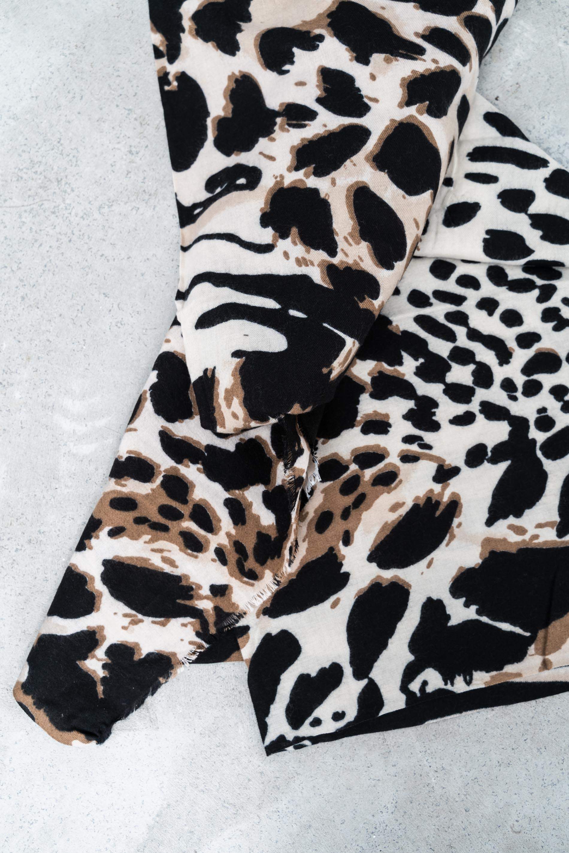 FOULARD MANCHAS COMBINADAS CRUDO