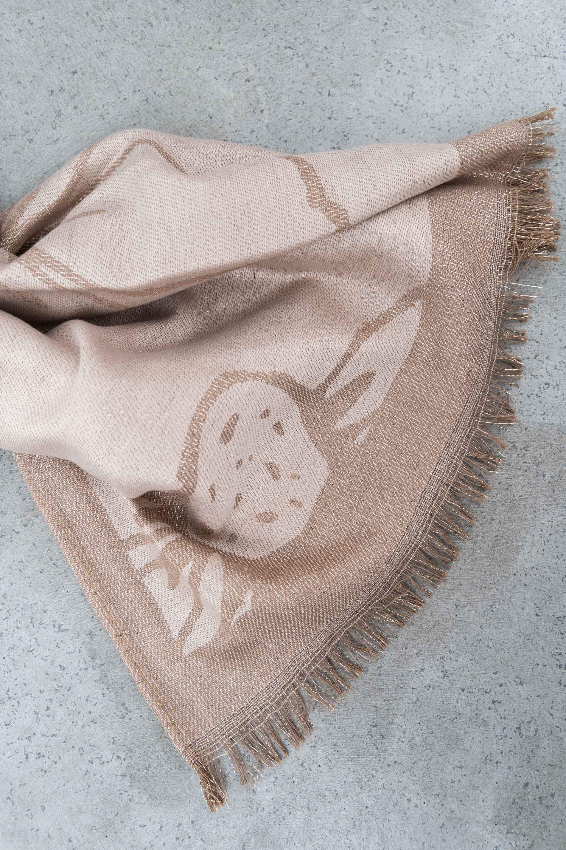 ESTOLA FLORAL LUREX BEIGE