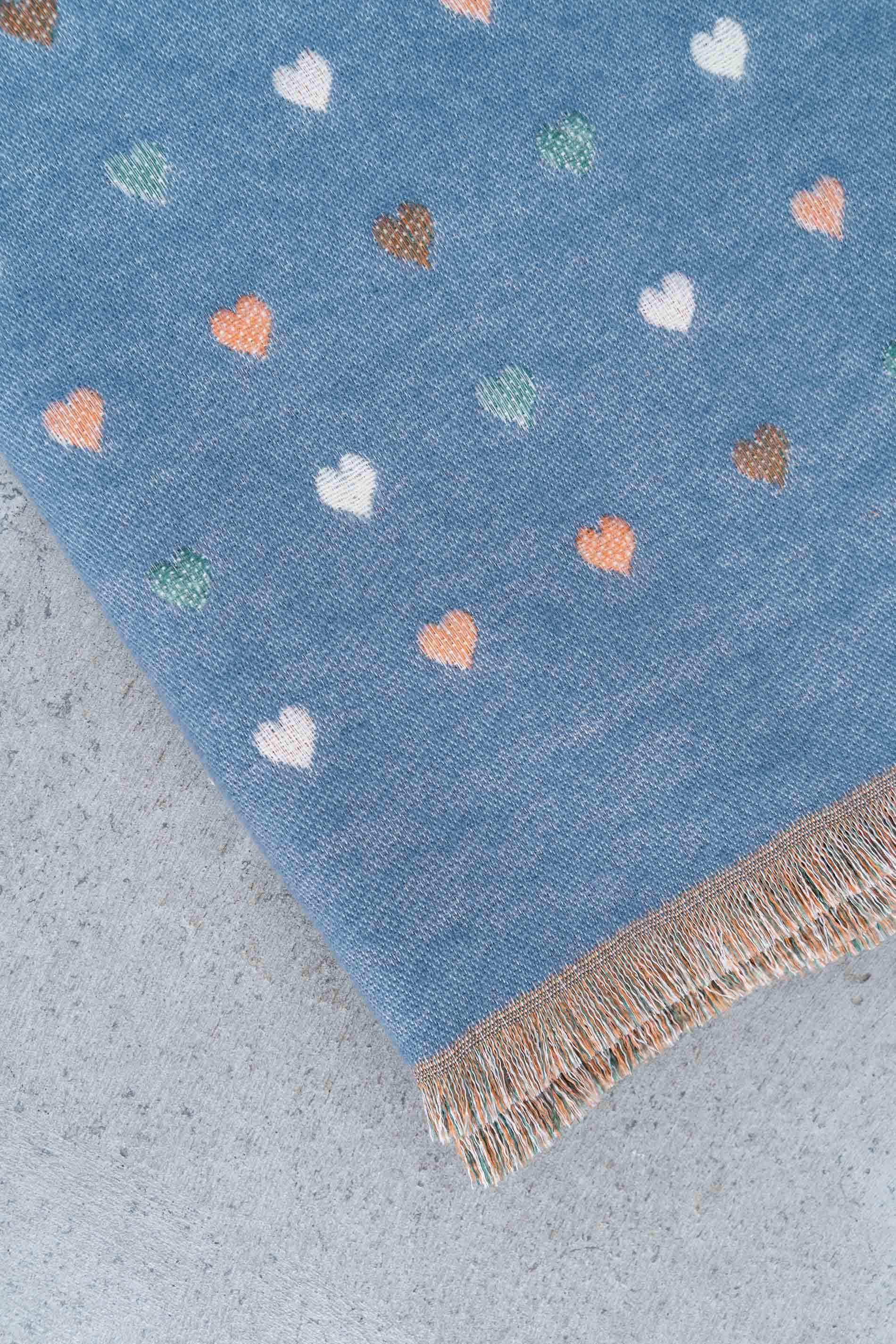 ESTOLA CORAZONES AZUL
