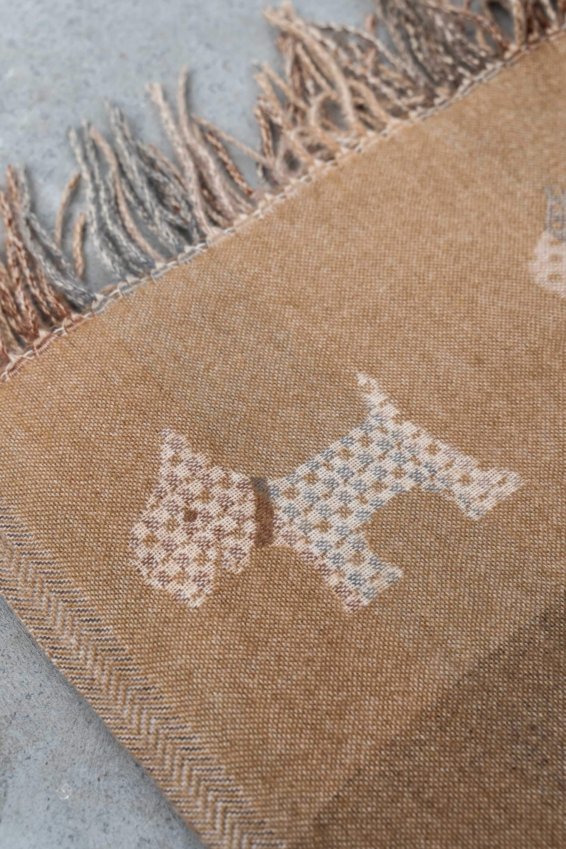 ESTOLA REVERSIBLE PERRITOS CAMEL