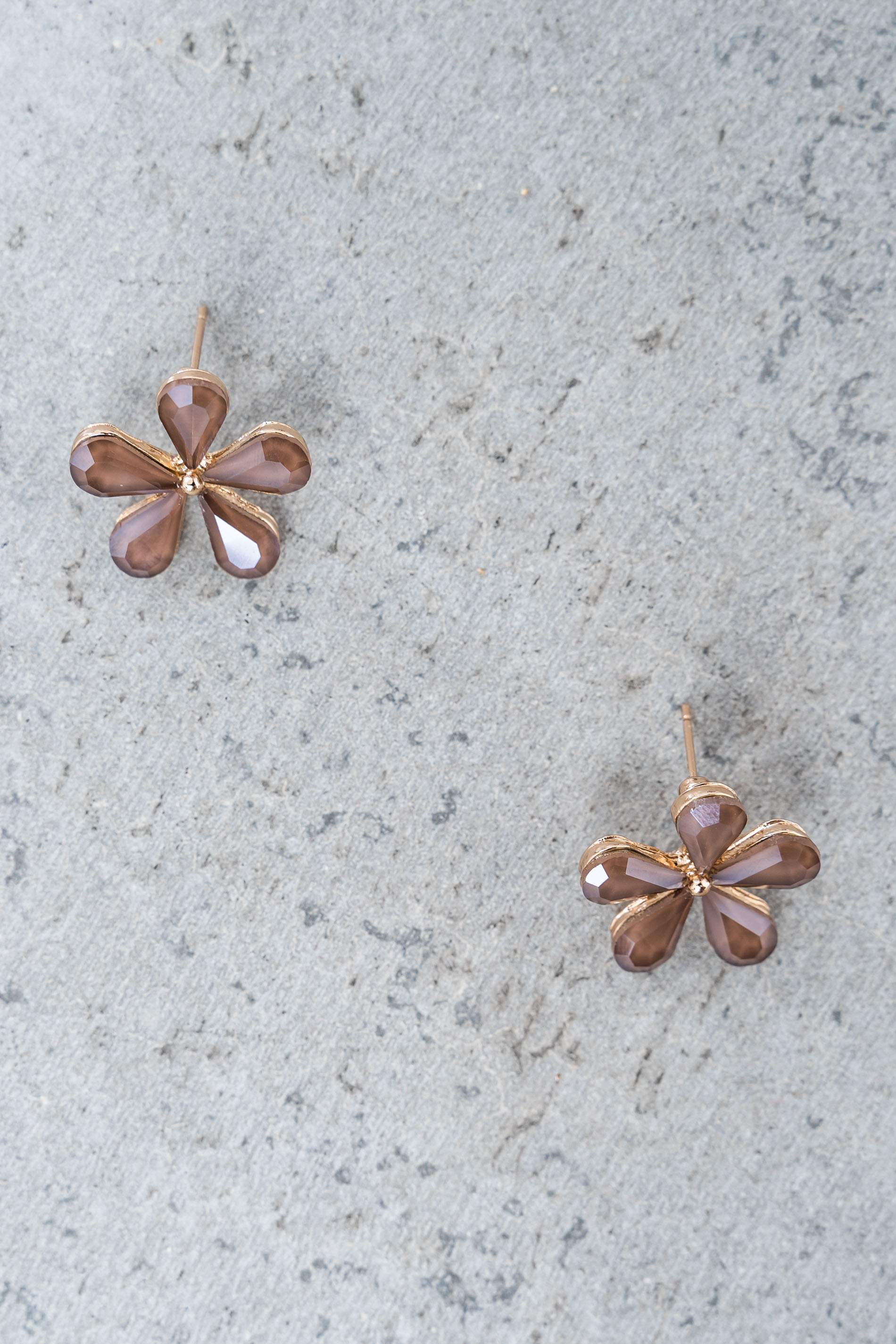 PENDIENTE FLOR PIEDRAS 