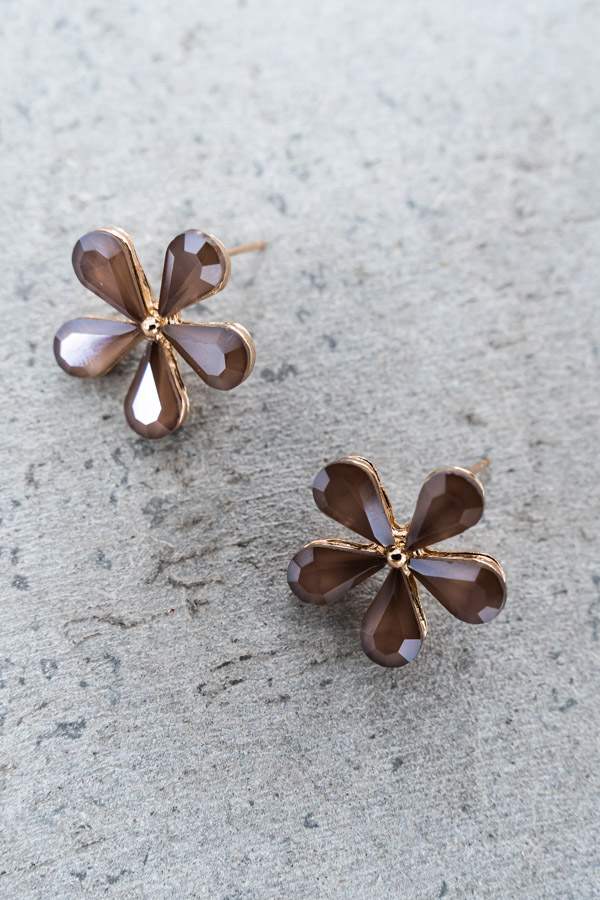 PENDIENTE FLOR PIEDRAS 