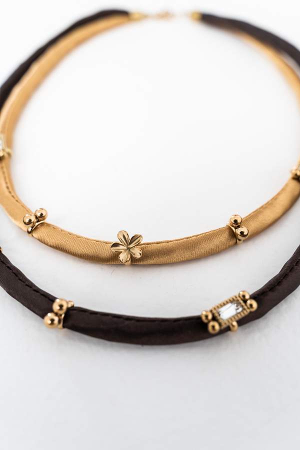 COLLAR TEJIDO DETALLES ENGARZADOS
