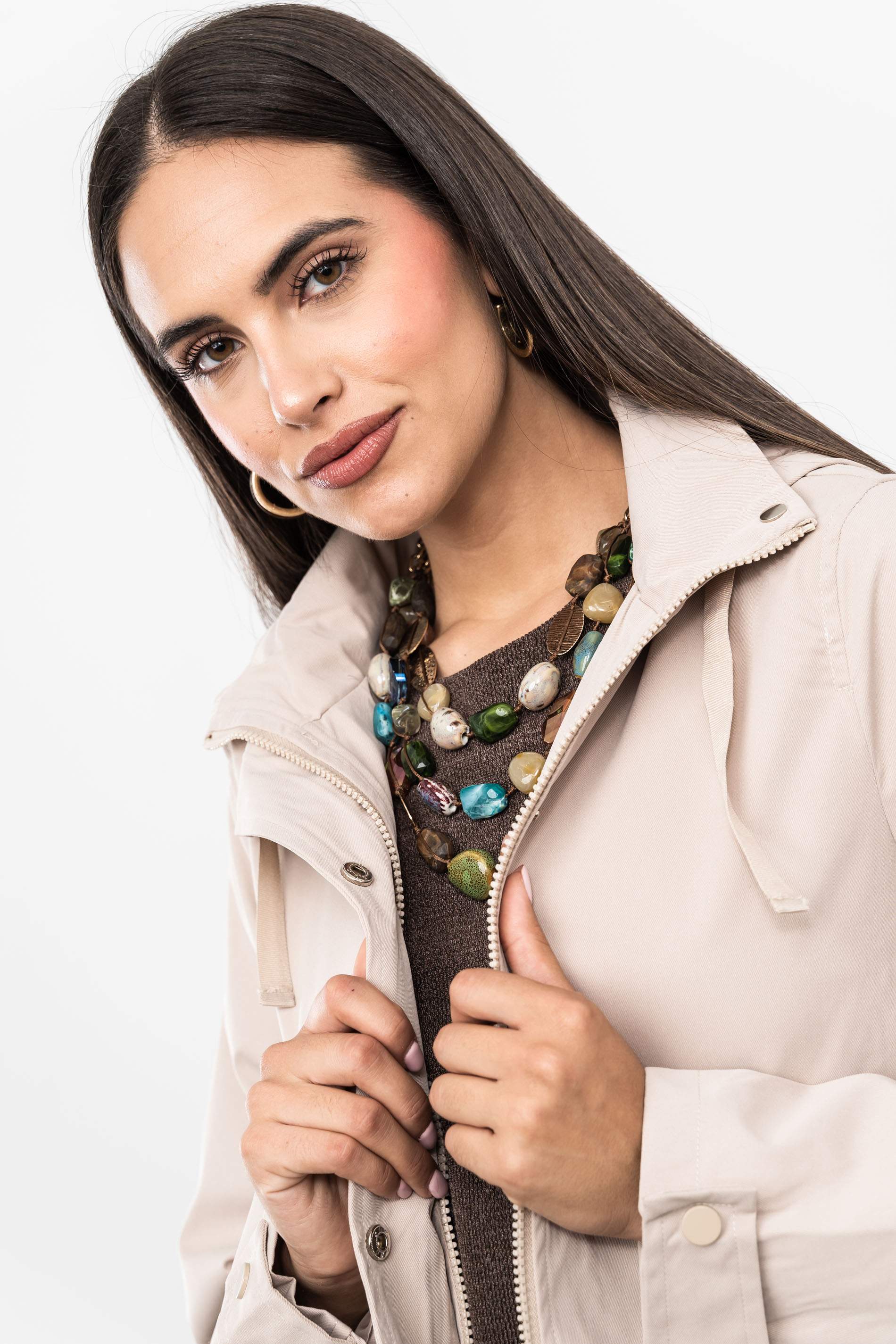 COLLAR LARGO PIEZAS CRISTAL