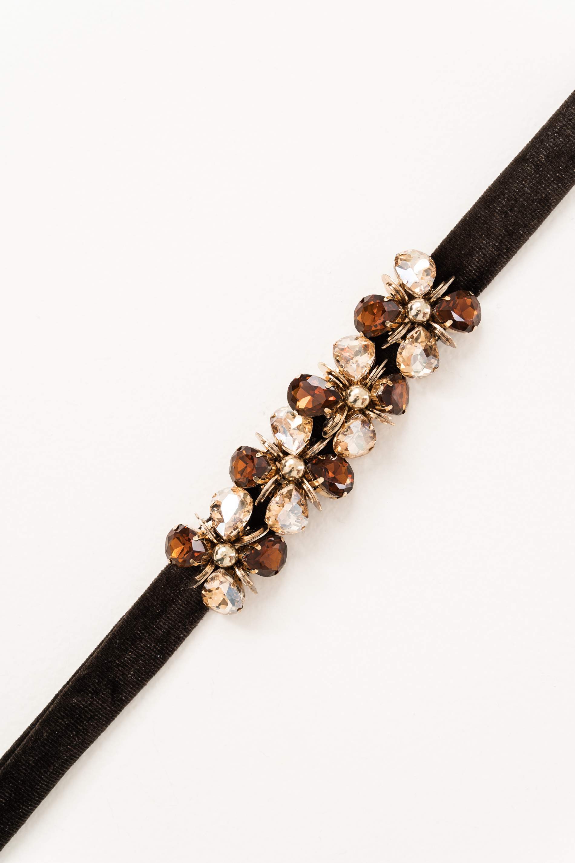 CHOKER PIEDRAS LAZADA CHOCOLATE