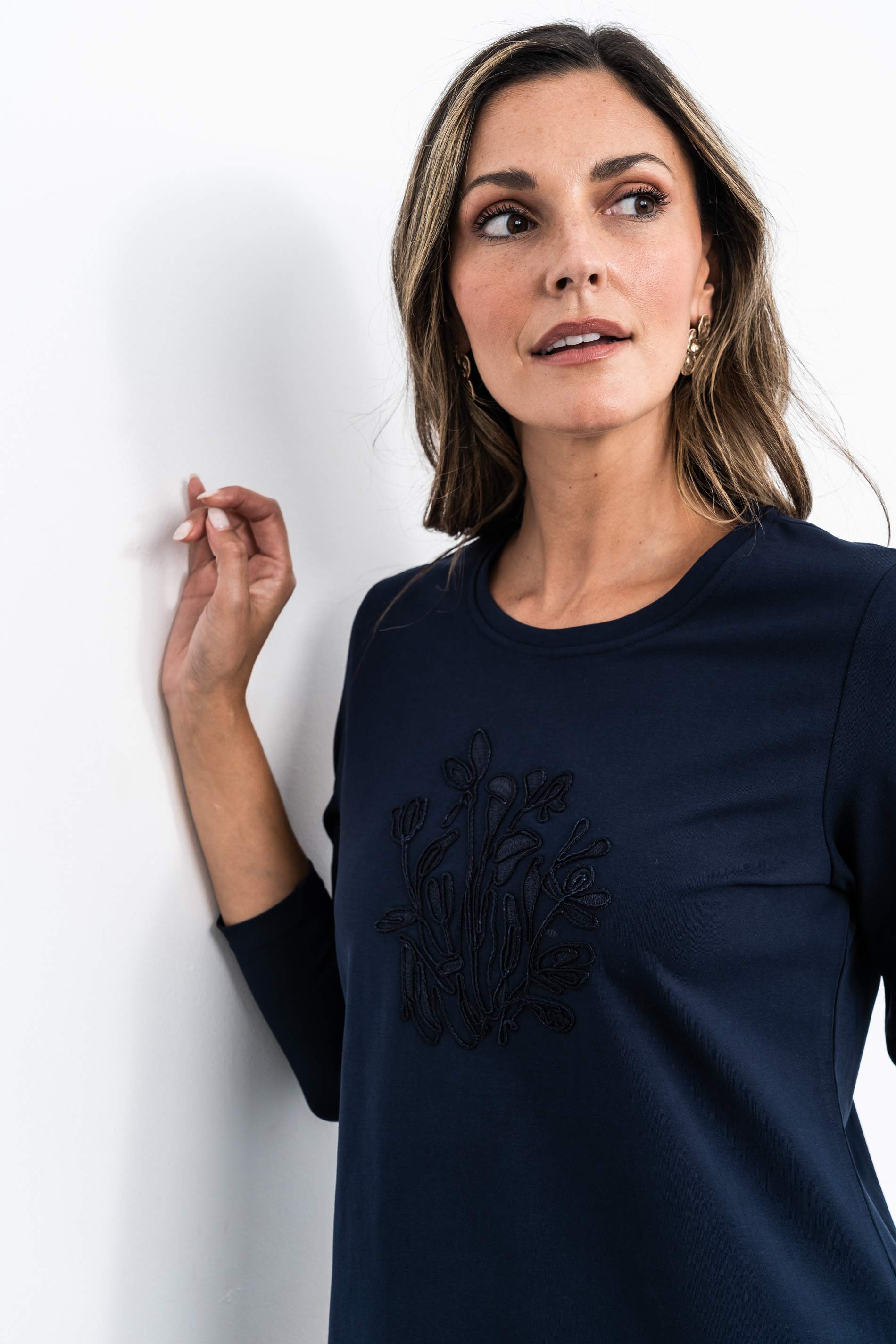 CAMISETA DETALLE CORDÓN MARINO