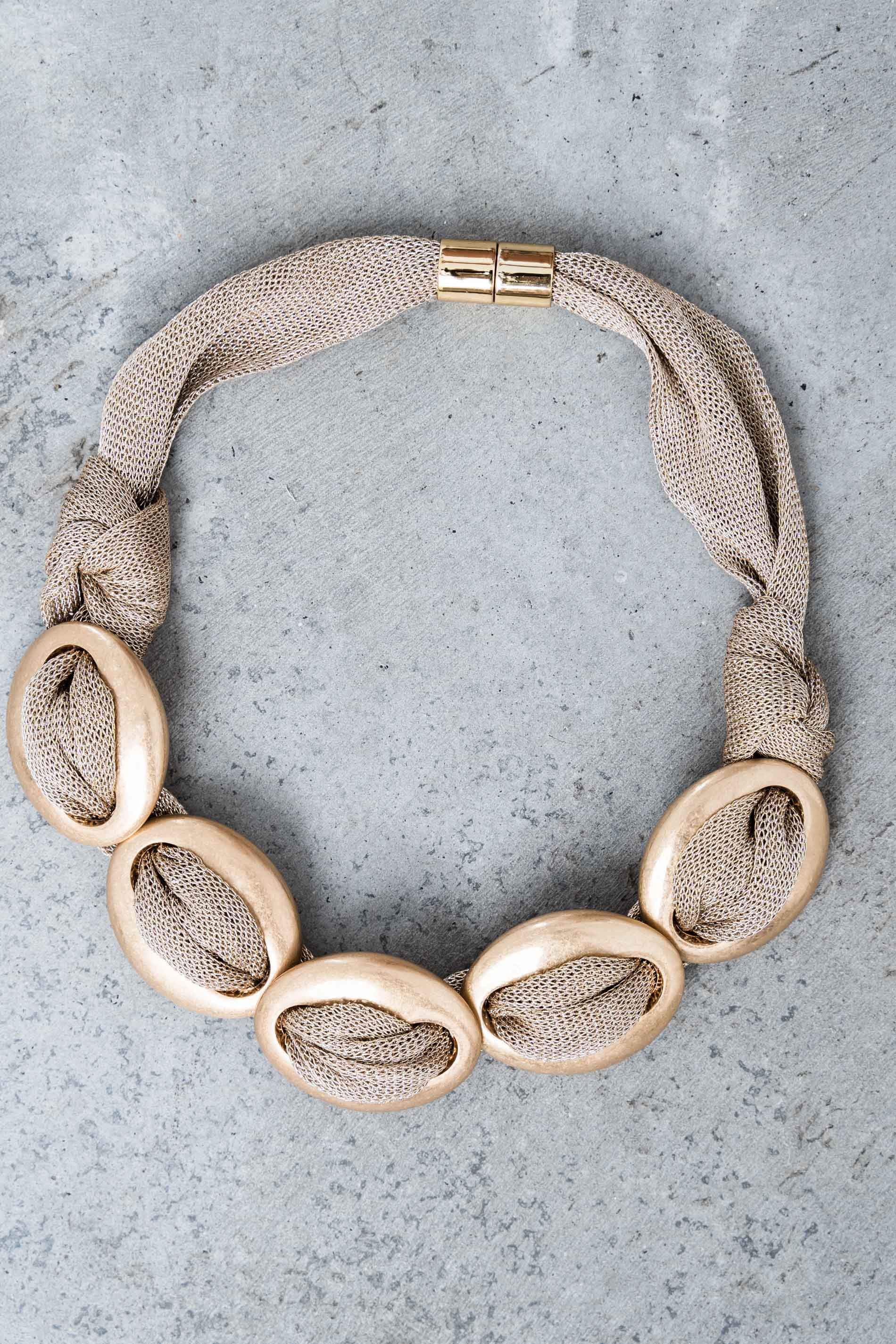 COLLAR MALLA LUREX PIEZAS