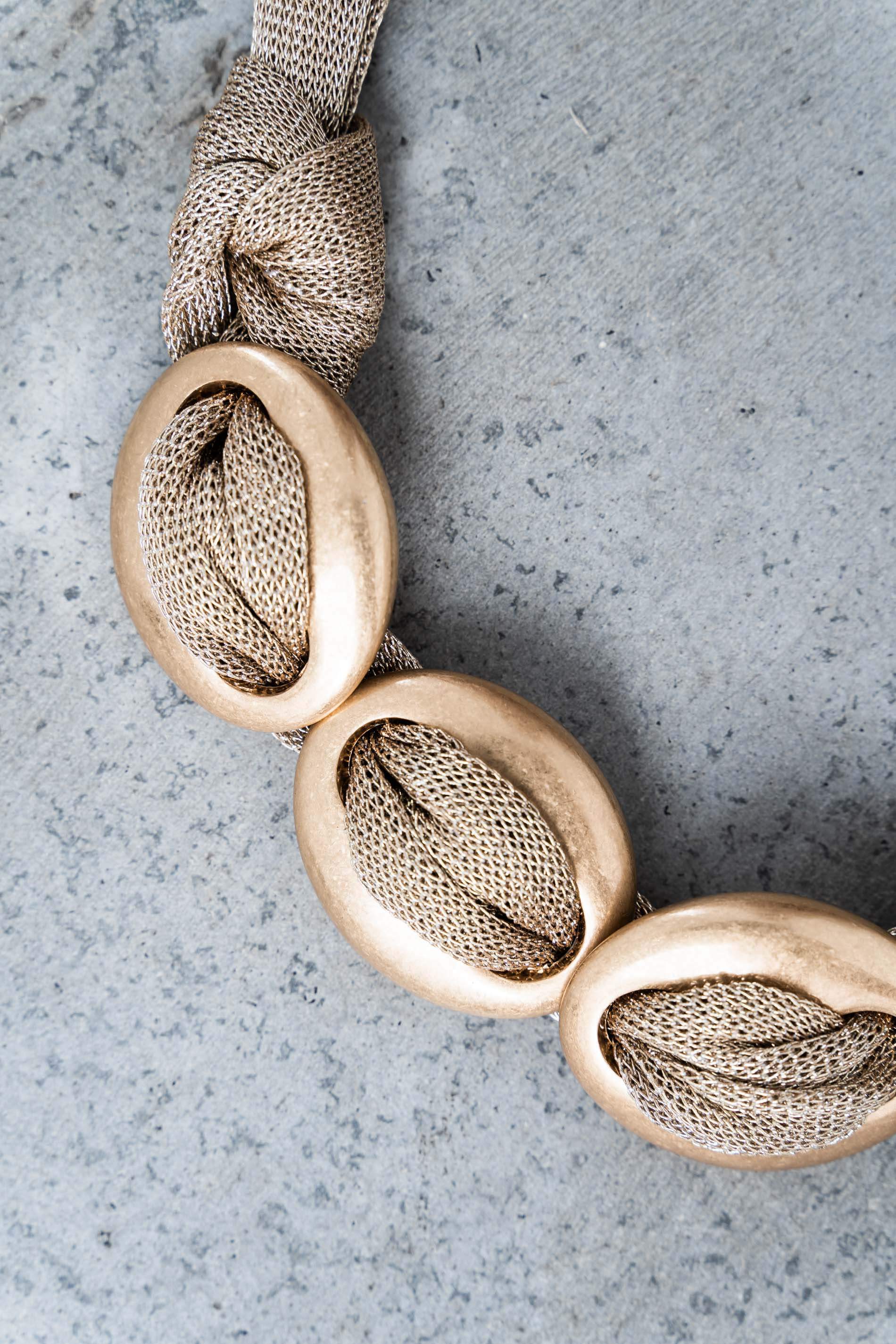 COLLAR MALLA LUREX PIEZAS