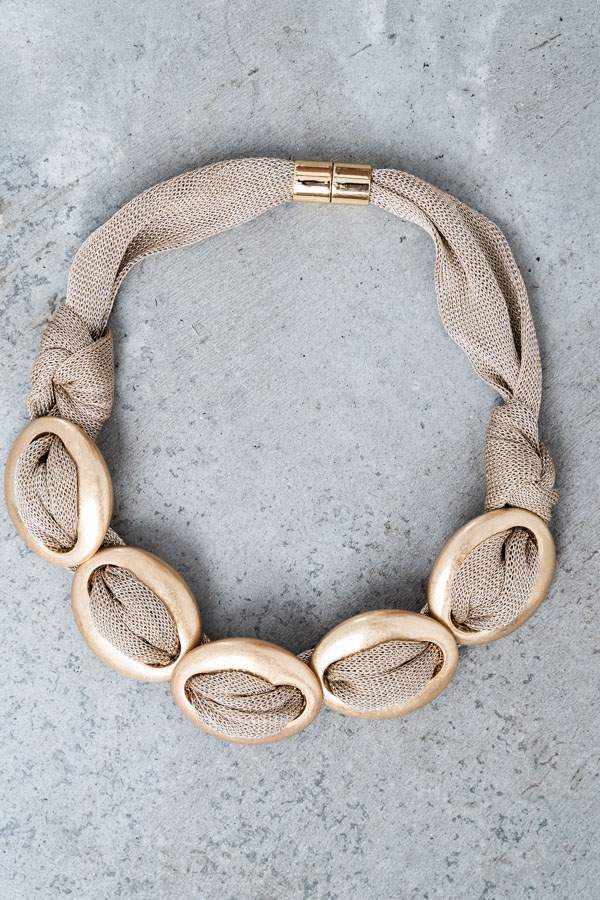 COLLAR MALLA LUREX PIEZAS