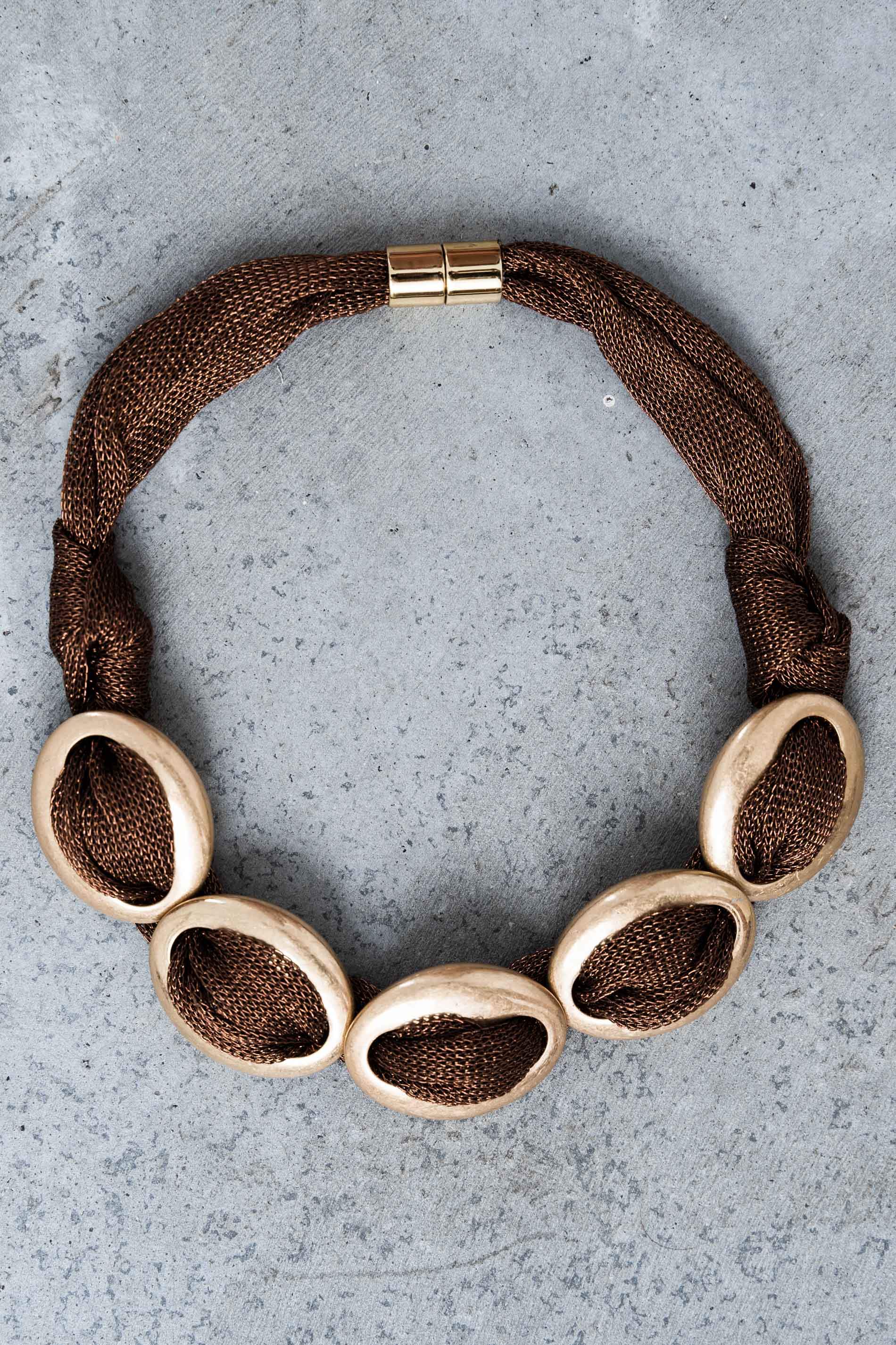 COLLAR MALLA LUREX PIEZAS