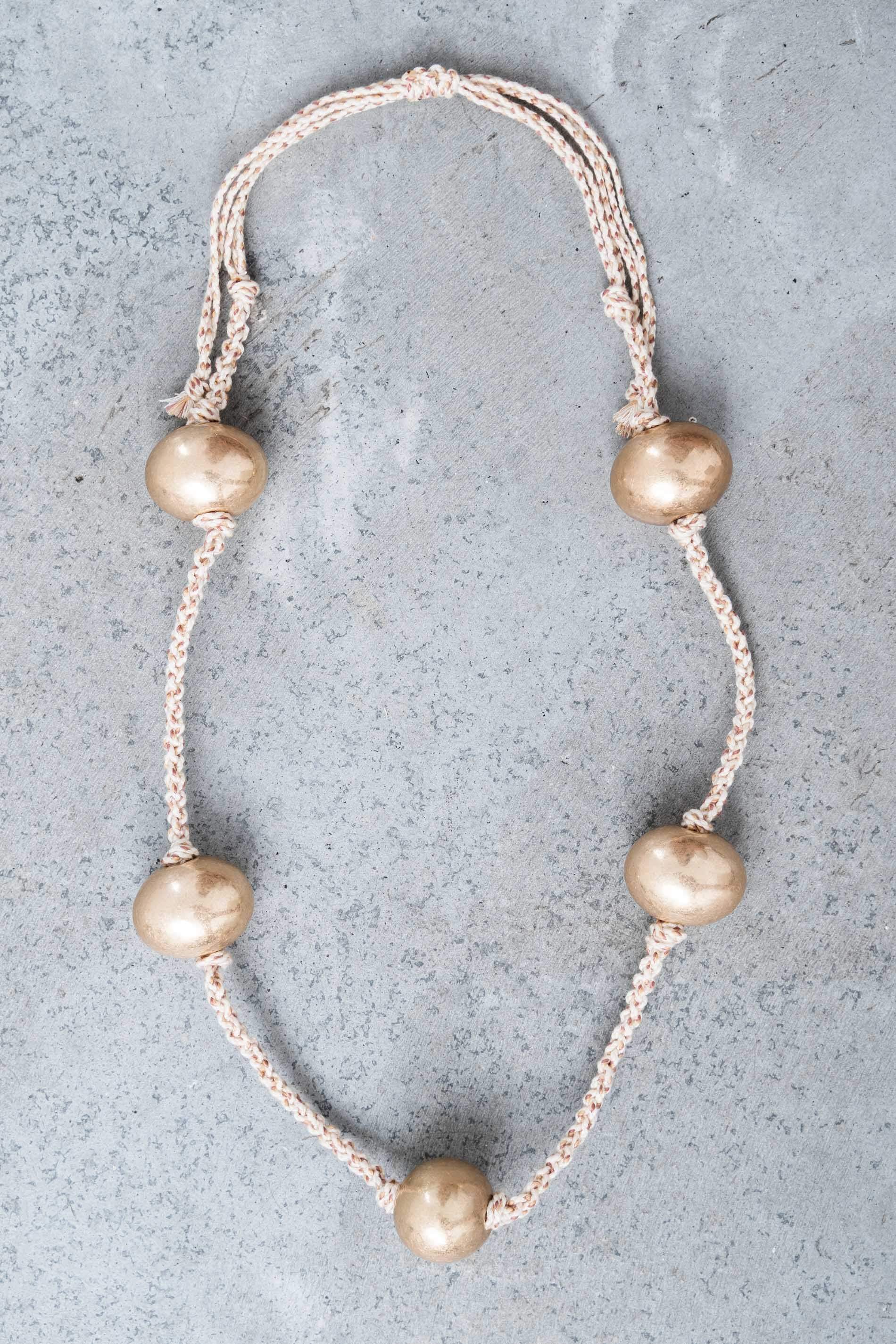 COLLAR LARGO BOLAS AJUSTABLES