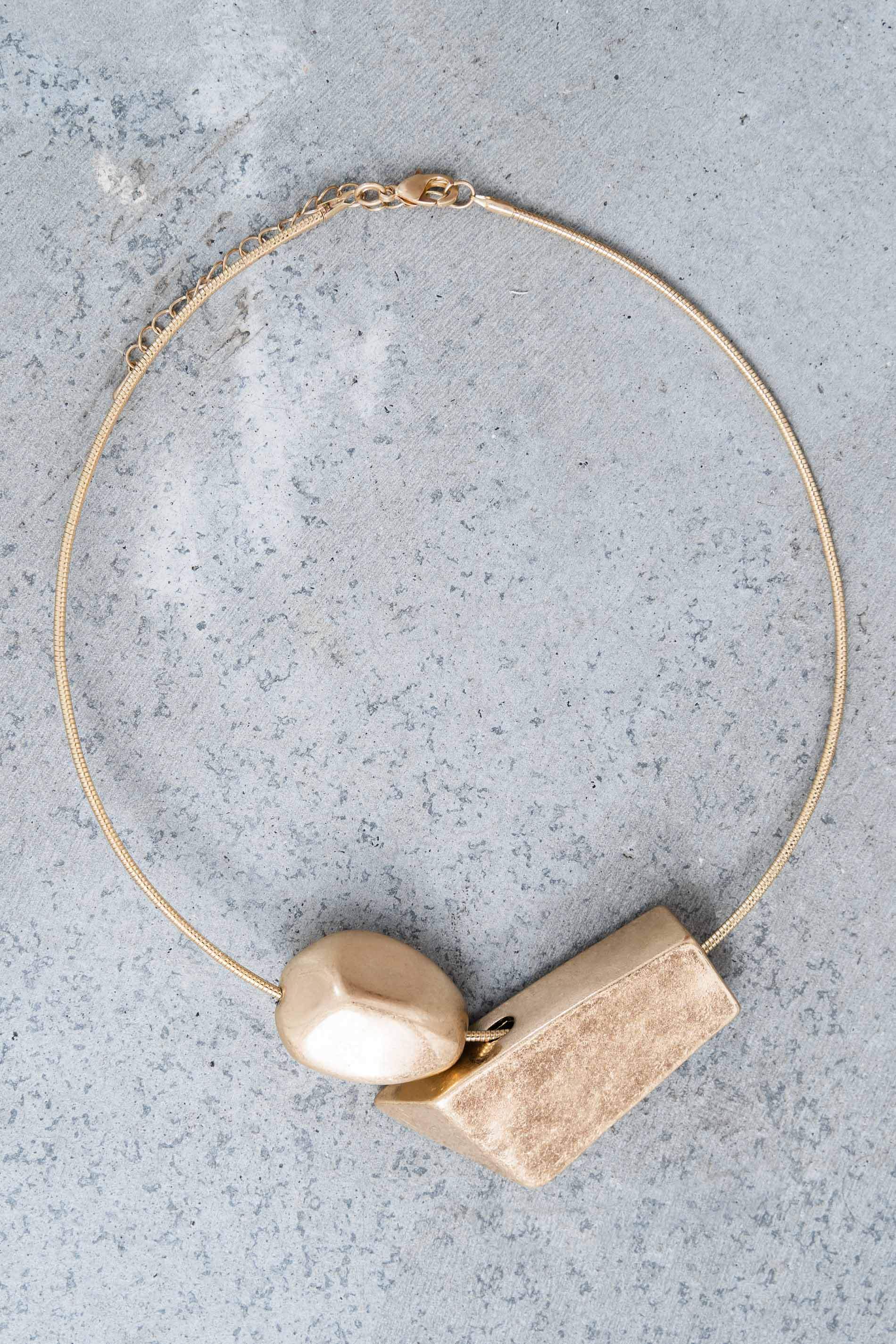 CHOCKER FORMAS DORADO
