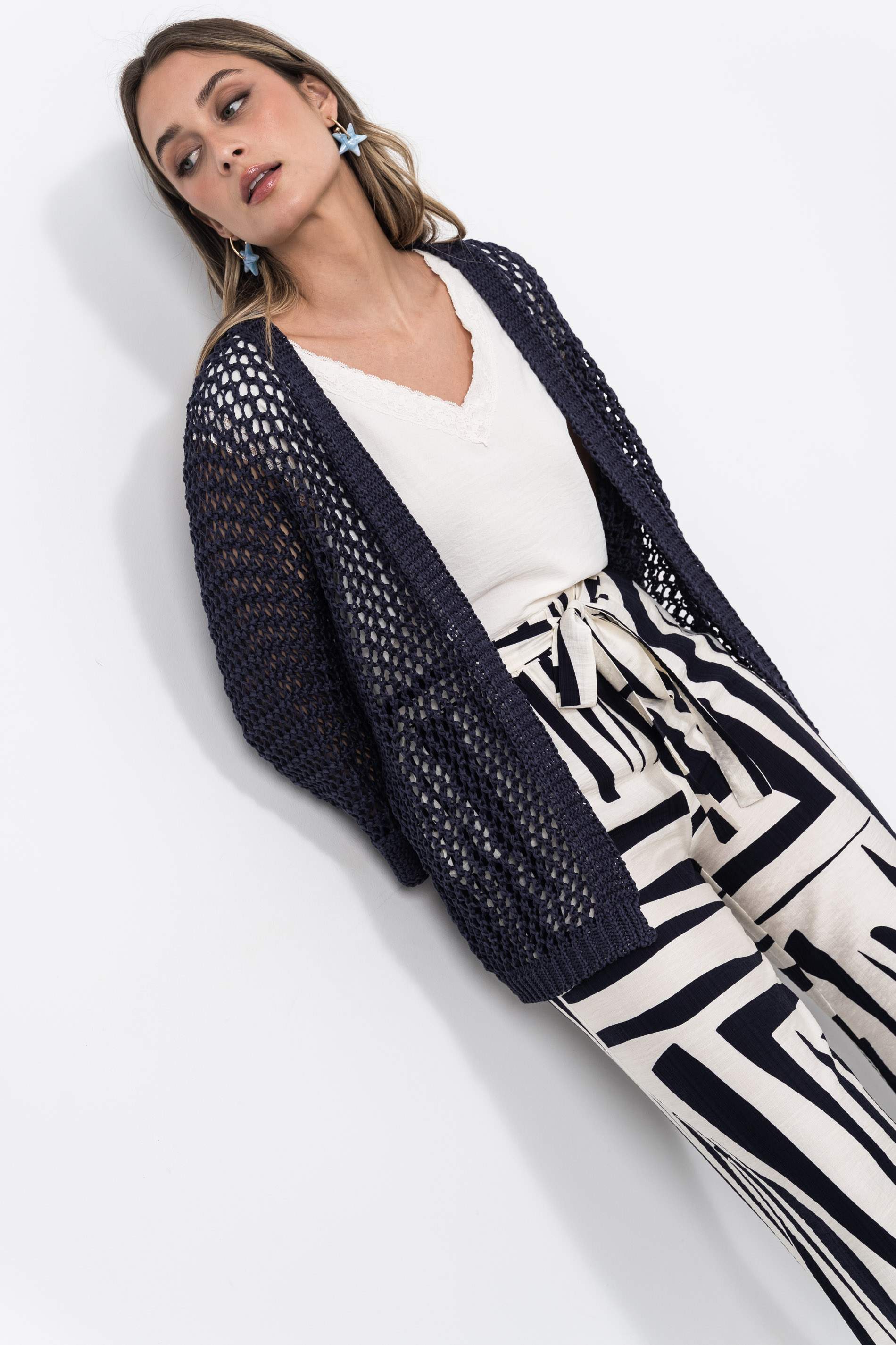 BLUSA ENCAJE M/SISA CRUDO